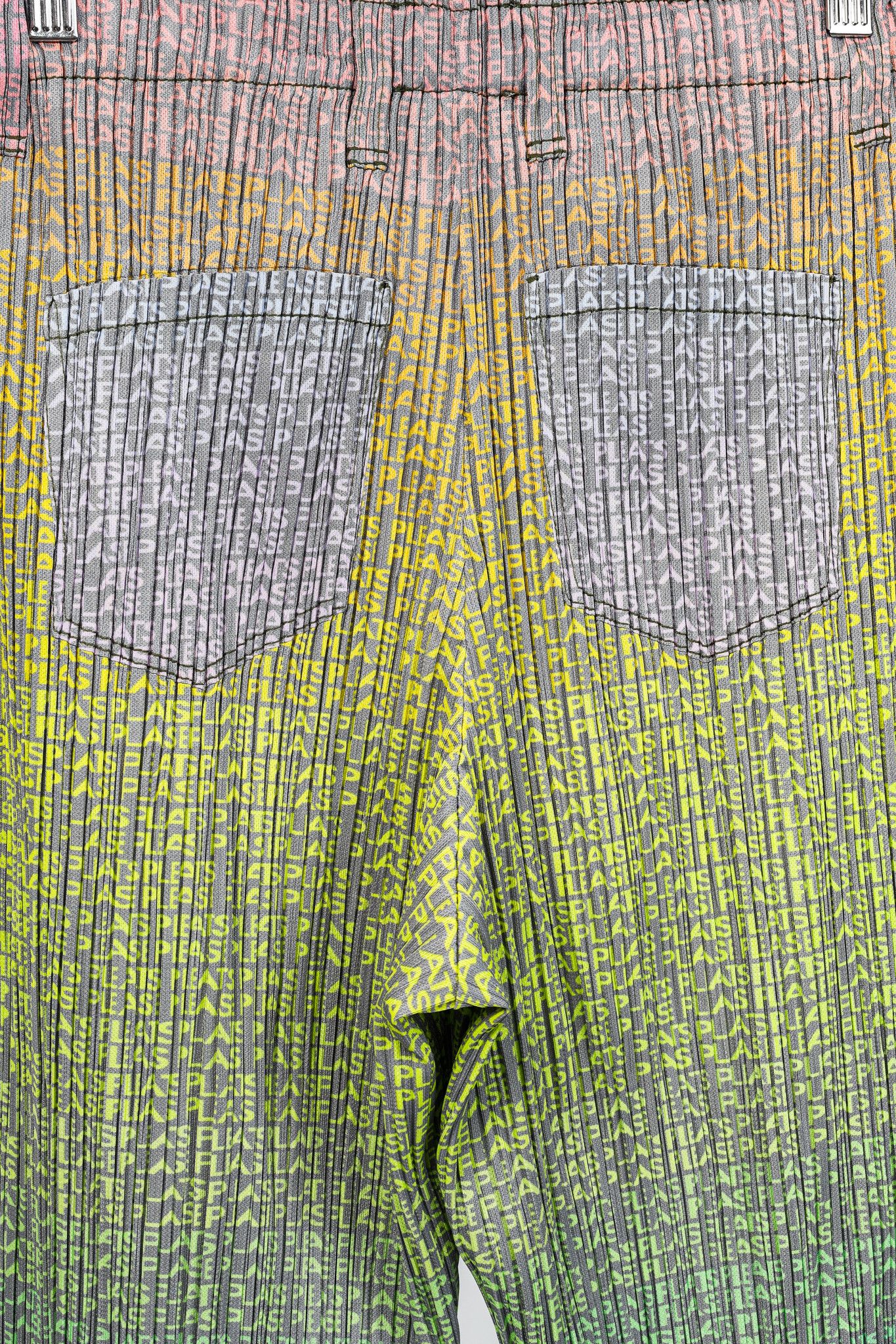 Pleats Please Issey Miyake Pleats Please Issey Miyake Gradient Logo-Printed Pants Size 25" / US 0 / IT 36 - 6 Thumbnail