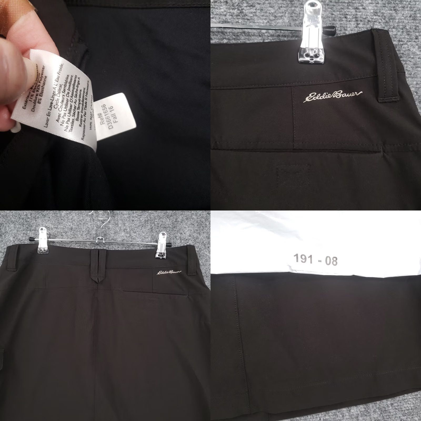 Eddie Bauer Eddie Bauer Skort Womens Black Performance Cargo Golf Tennis Hiking Size 8 Size 30" / US 8 / IT 44 - 9 Thumbnail