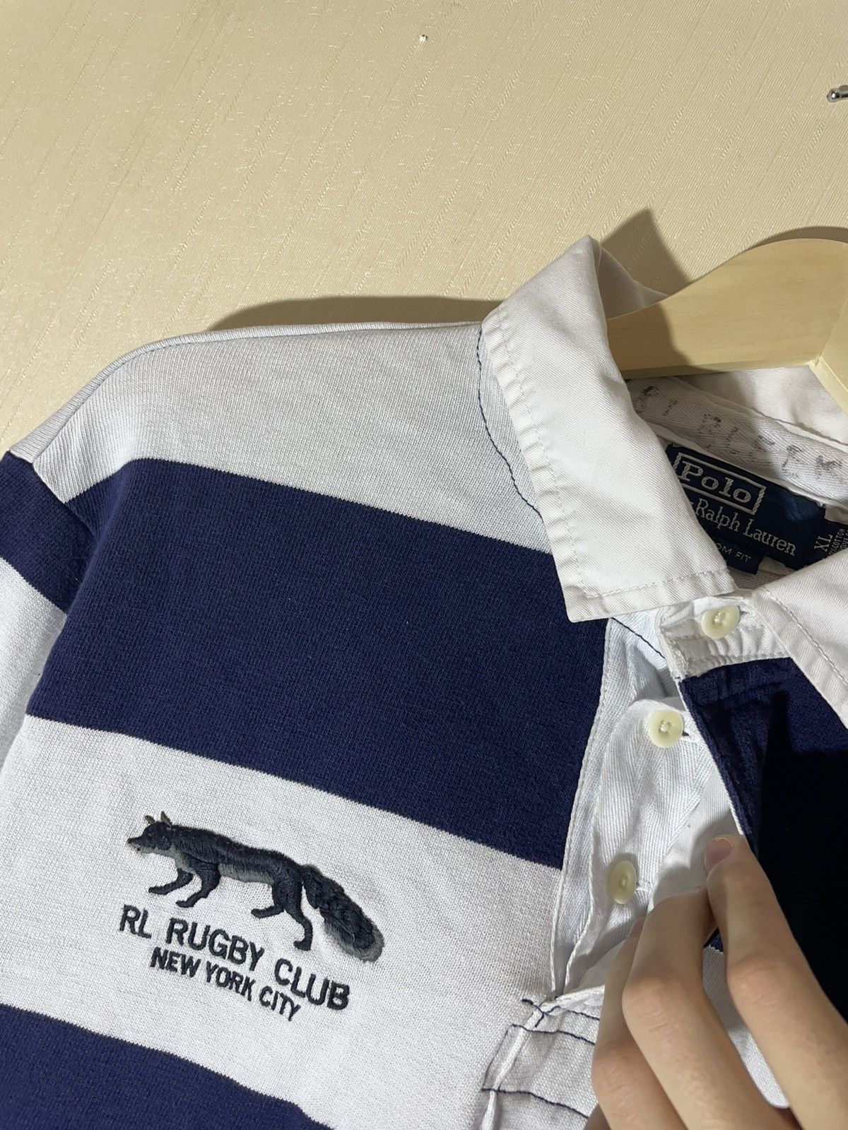 Polo Ralph Lauren × Rugby Ralph Lauren × Vintage Polo Ralph Lauren rugby vintage jersey 90s Size US XL / EU 56 / 4 - 7 Thumbnail