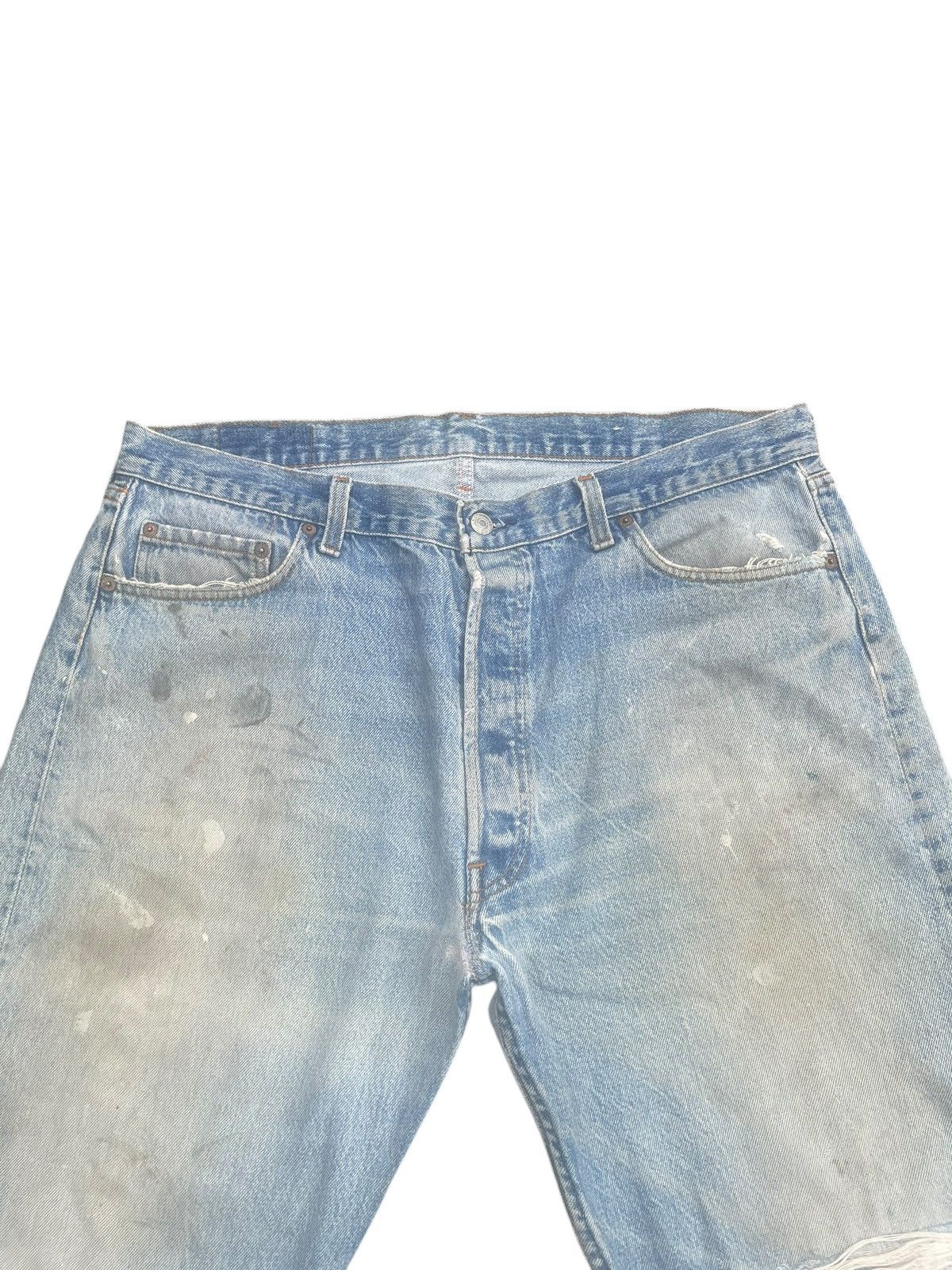 Levi's Vintage 1986 Levis 501 Single R Distresed Size US 38 / EU 54 - 5 Thumbnail