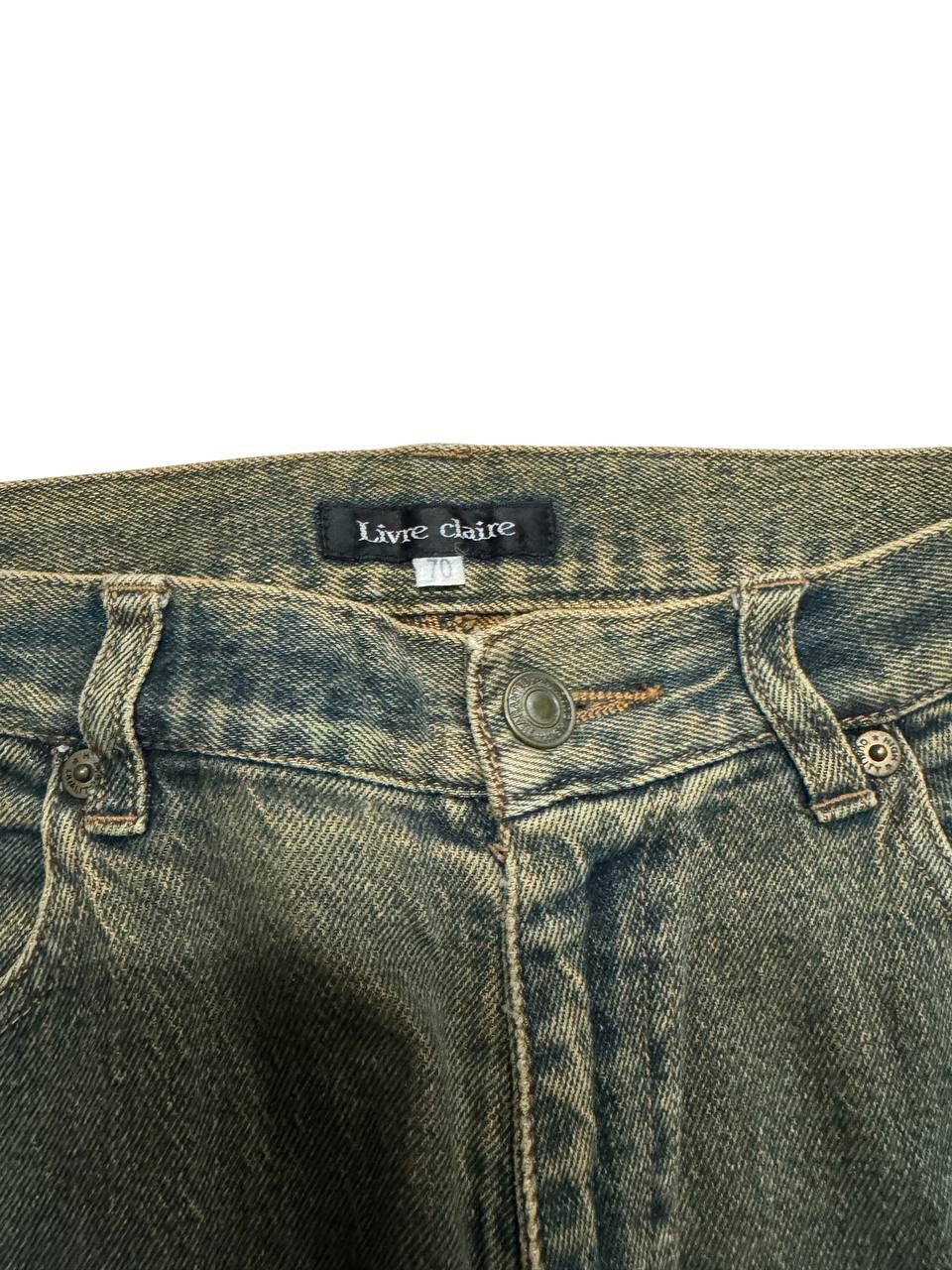 Rusty 💥Vintage Live Claire Crazy Thrashed Style Mud Rusty Washed Size US 29 - 5 Thumbnail
