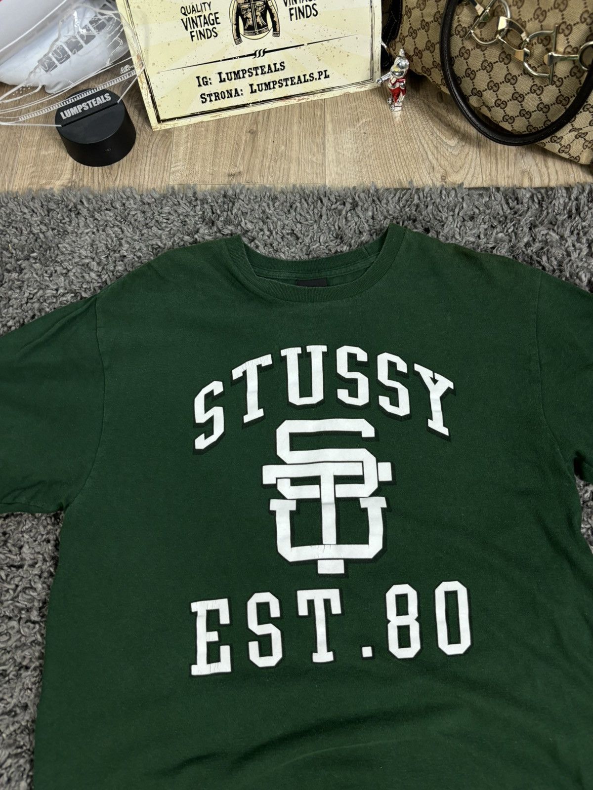 Designer × Stussy Trendy Hype Big Logo Stussy Spell Out Streetwear Y2K Size US M / EU 48-50 / 2 - 4 Thumbnail