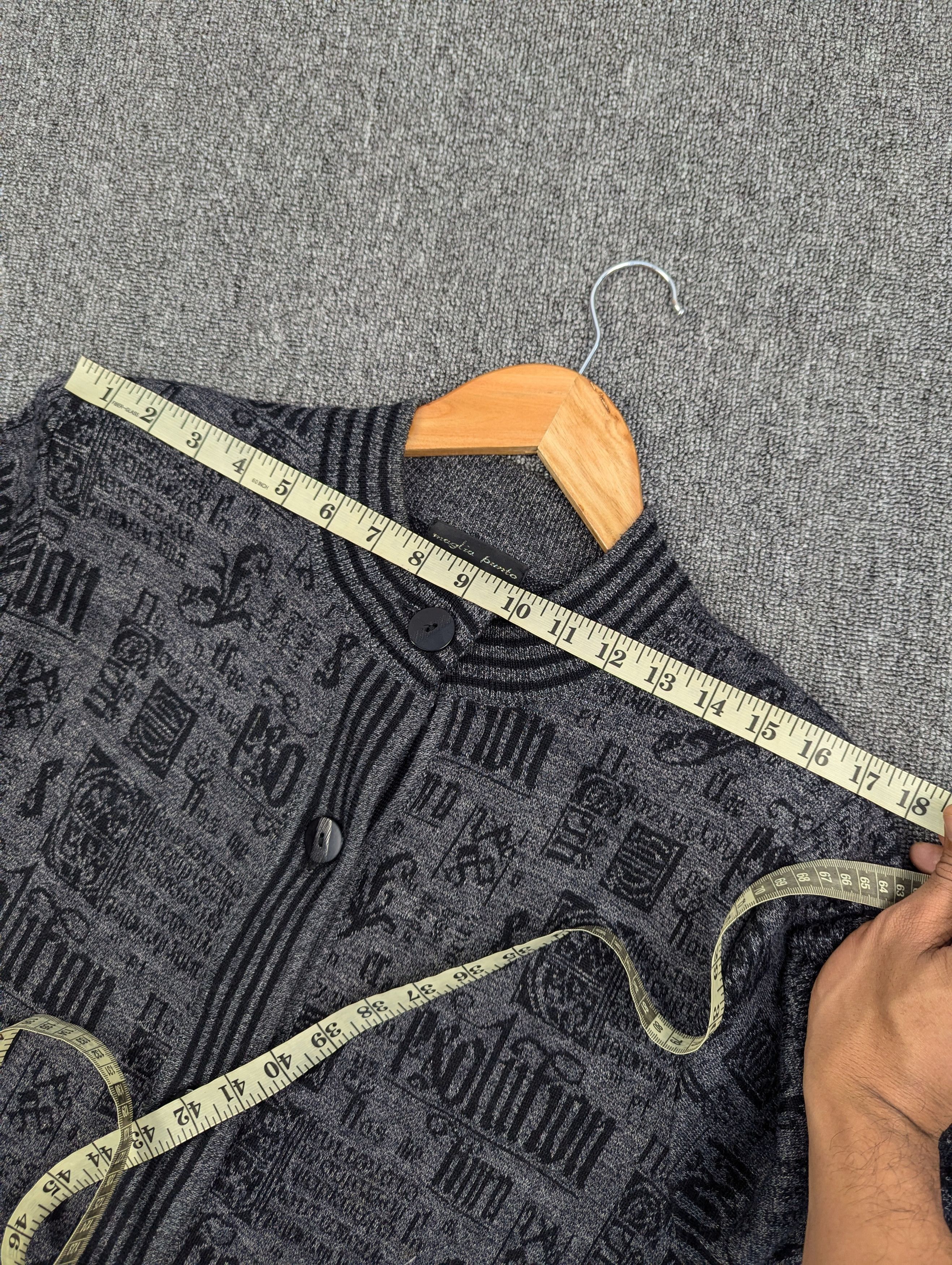 Japanese Brand Vintage Maglia Punto Button Ups Acrylic Cardigan Jacket Size M / US 6-8 / IT 42-44 - 16 Thumbnail