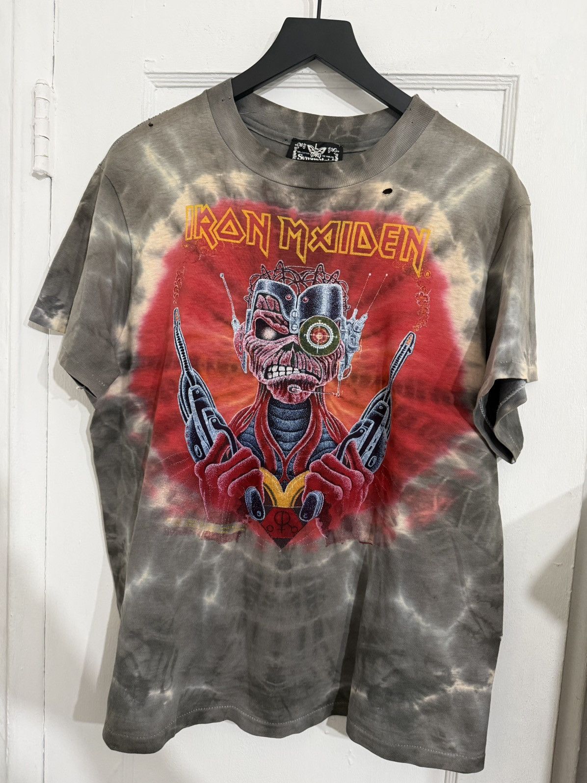 Iron Maiden 1987 Iron Maiden Somewhere In Time Tour T *Rare Size US L / EU 52-54 / 3 - 1 Thumbnail