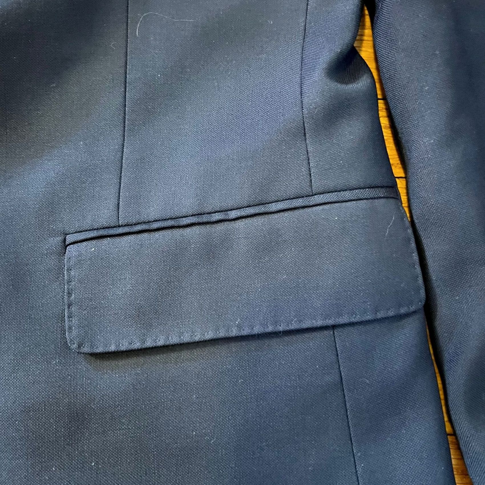 Doublet Jack Spade Blazer Mens 38 R Blue Wool Super 100 2 Button Double Vent Sport Coat Coat Mens 38 R Blue Wool Super 100 2 Button Double Vent Sport Coat Size 38R - 3 Thumbnail