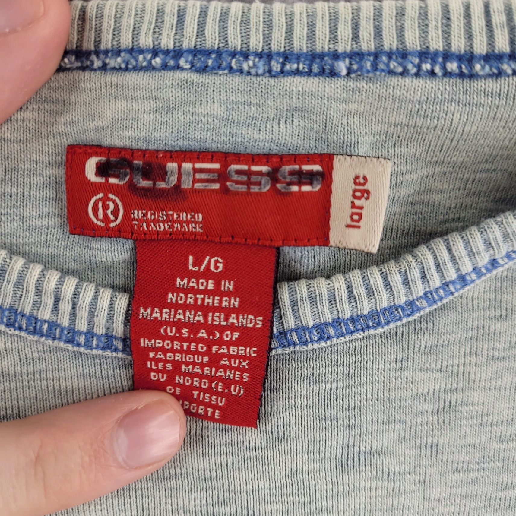 Guess GUESS Sweater Shirt Mens Large Slim Fit Crew Neck Green Pullover Vintage? No (Green) Size US L / EU 52-54 / 3 - 4 Thumbnail