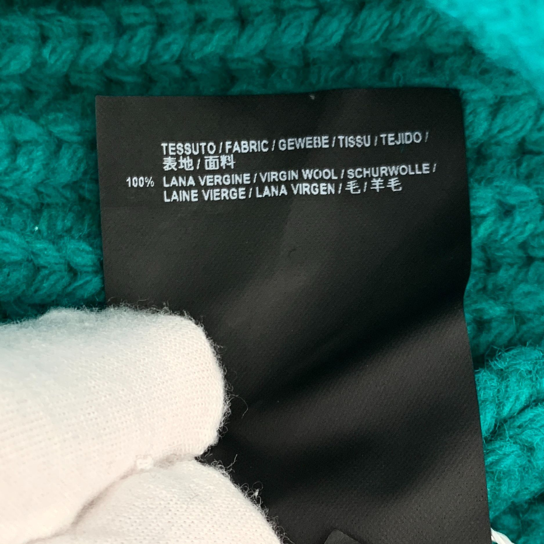 Balenciaga Balenciaga Womens Teal Virgin Wool Turtleneck Sweater Dress Size XS / US 0-2 / IT 36-38 - 6 Thumbnail