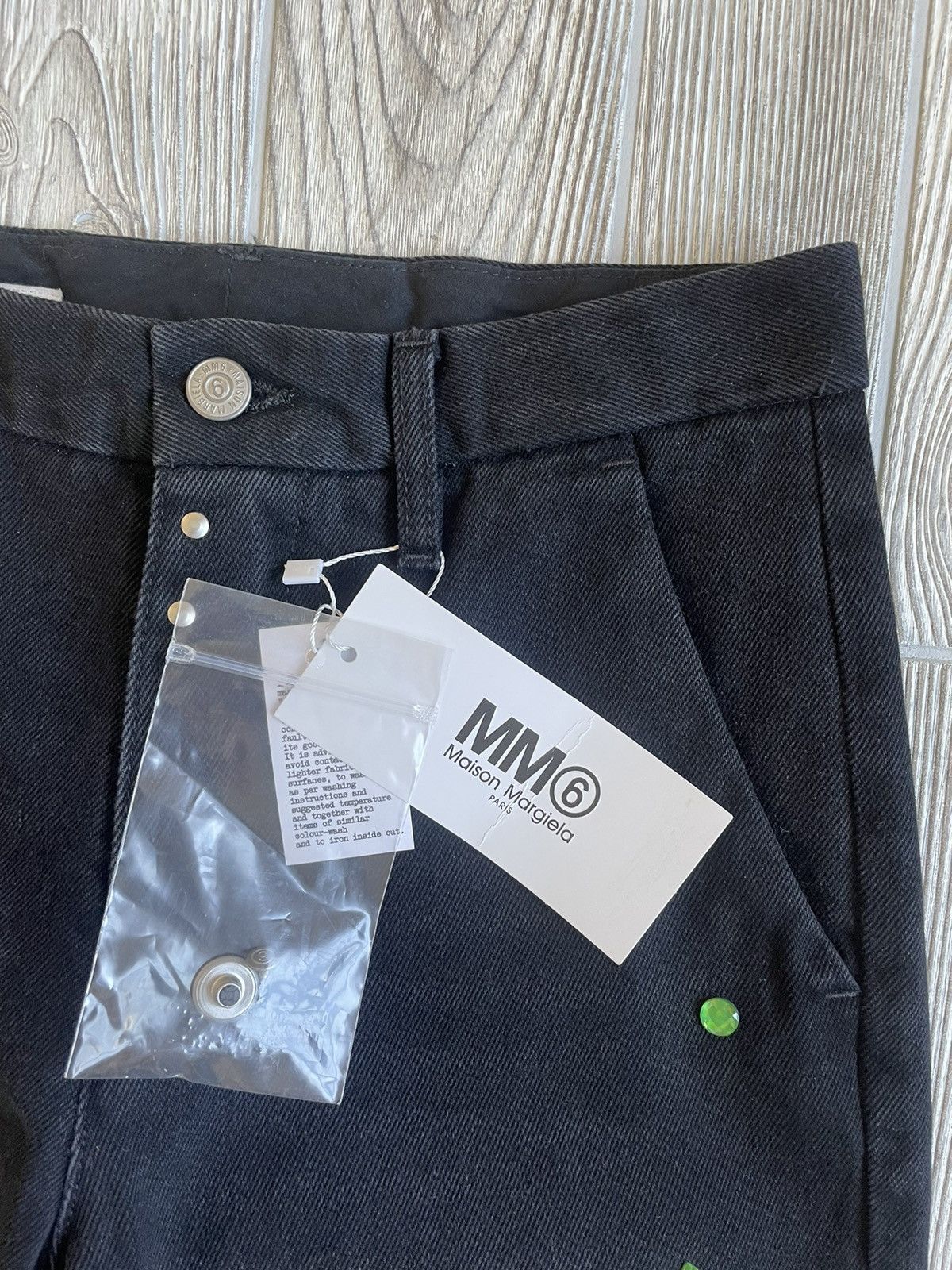 Maison Margiela MM6 Gem Embellished Denim Size US 26 / EU 42 - 4 Thumbnail