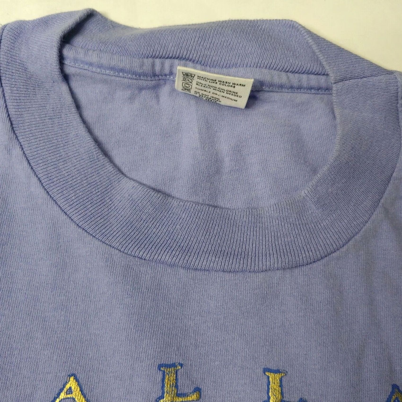 Anvil VINTAGE Anvil Cowboy Western Dallas Texas Purple Short Sleeve Crew Neck T-Shirt XL Men ผ Size US XL / EU 56 / 4 - 6 Thumbnail
