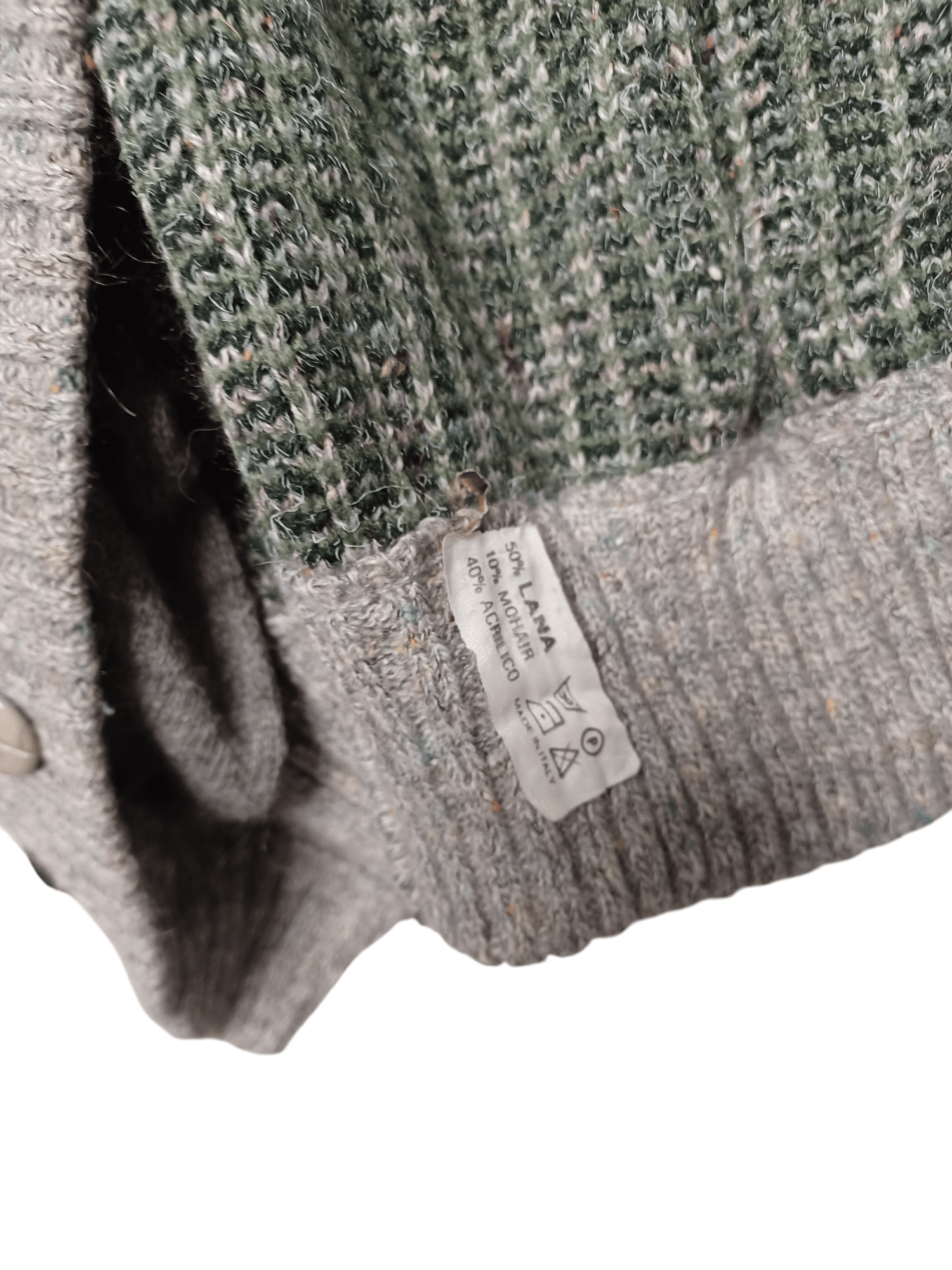 Other VINTAGE WOOL MADE IN ITALY HEAVY WARM CARDIGAN OLDMONEY 90S Size US L / EU 52-54 / 3 - 4 Thumbnail