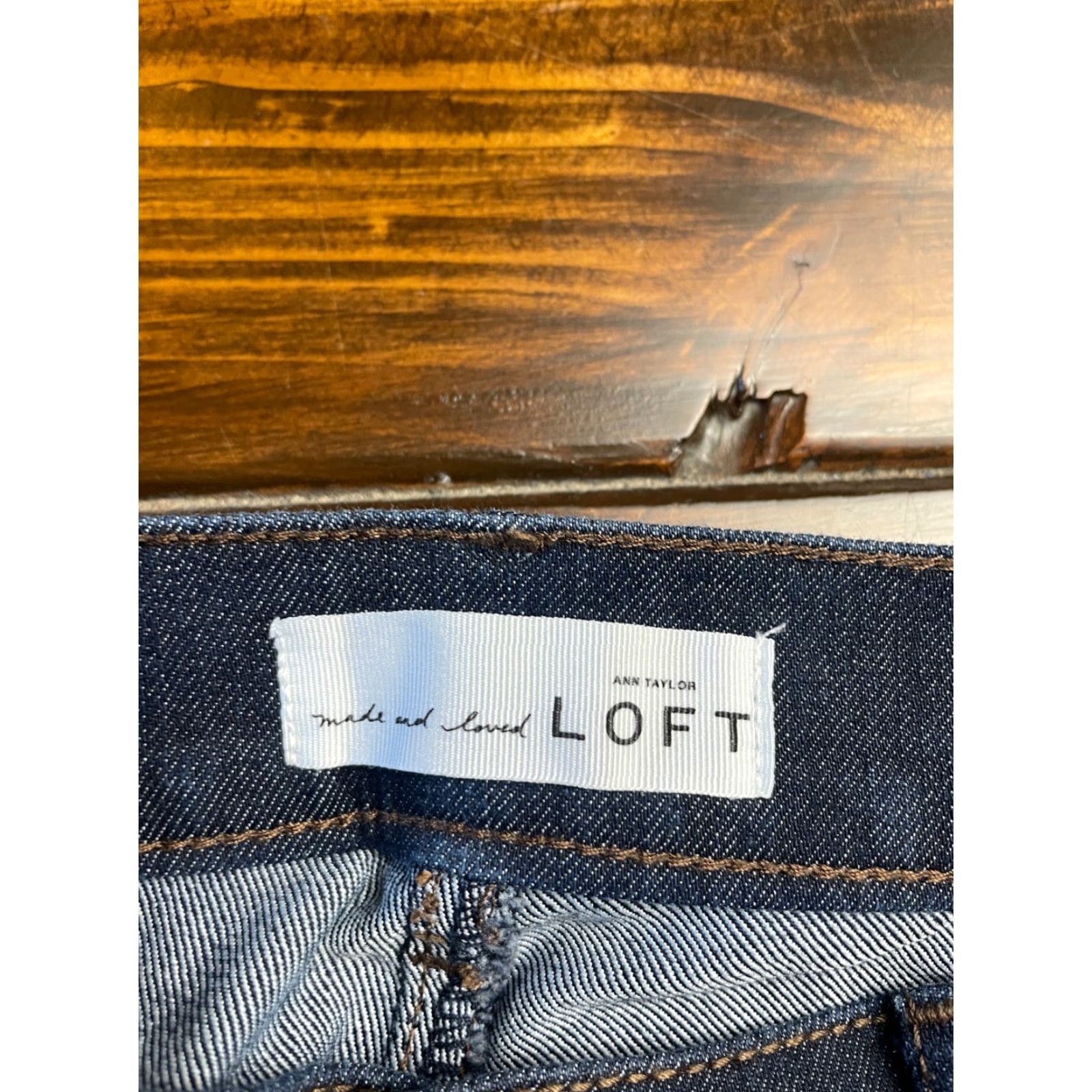 Loft LOFT Jeans Bootcut Navy Blue 25/0 Women's Regular Size 30 in Inseam Stretch Cotton Denim Vintage? No Size 42" / US 20 - 3 Thumbnail