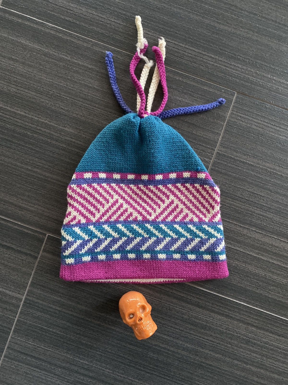 Vintage 90s wool knit beanie Size ONE SIZE - 1 Thumbnail