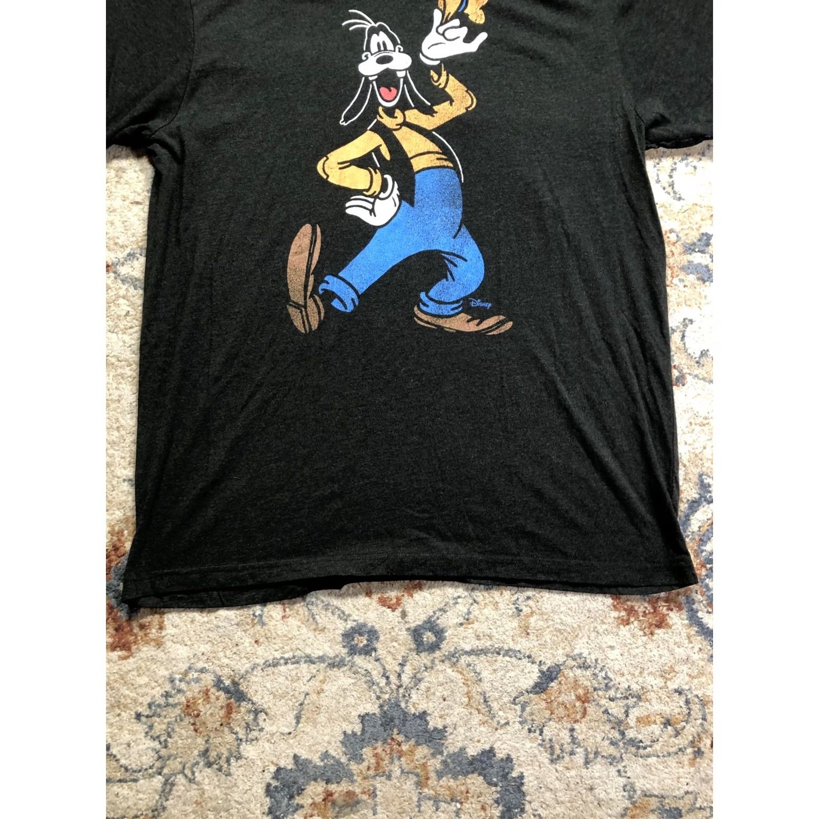 Disney Homage Goofy Shirt Mens XL Black Disney Graphic Tee Crewneck Cartoon Shirt Men Size US XL / EU 56 / 4 - 5 Thumbnail