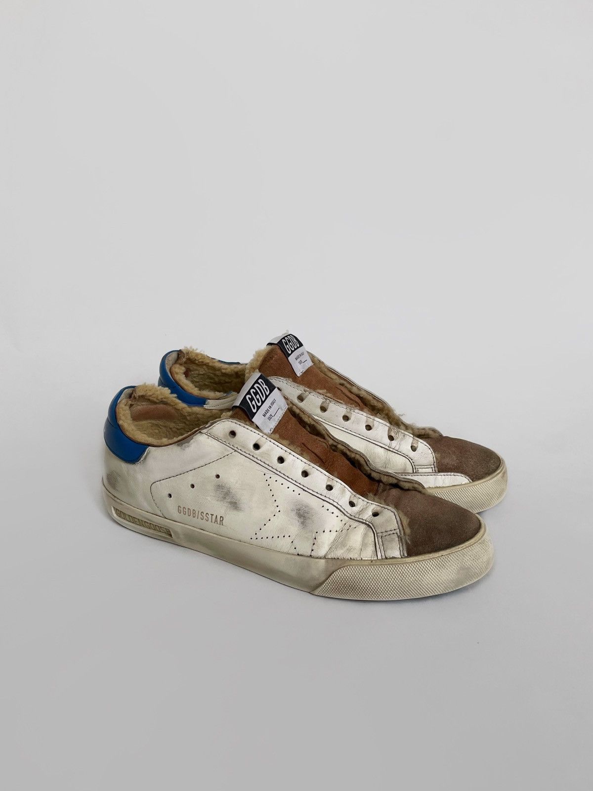 Golden Goose Golden Goose Super-Star leather/fur sneakers Size US 9 / EU 42 - 2 Thumbnail