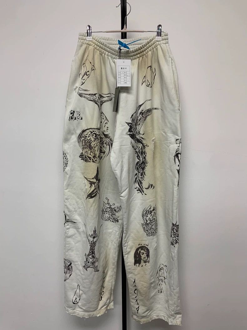 Balenciaga Balenciaga size S Pattern printed elastic waist and middle Size US 27 - 1 Thumbnail