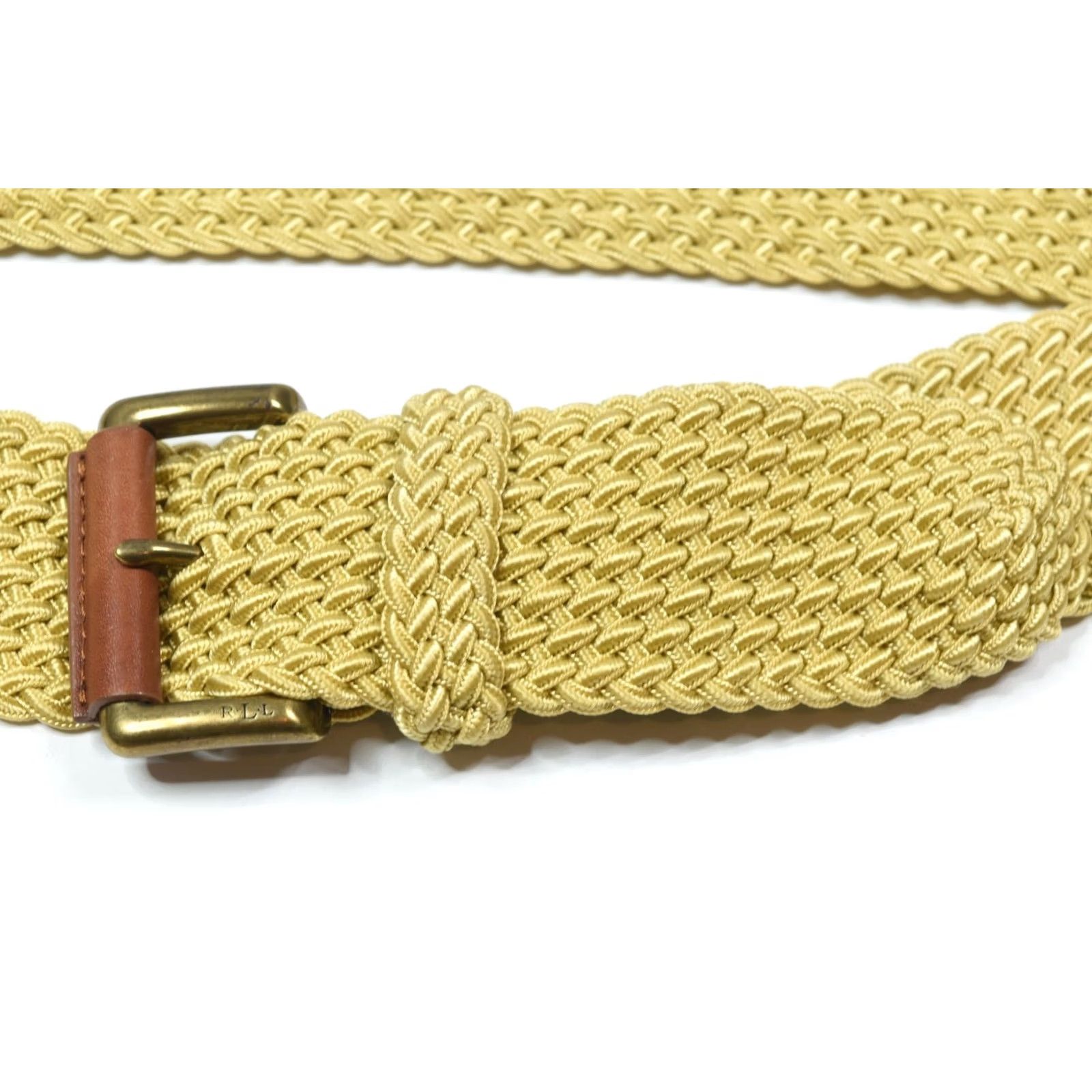 Ralph Lauren Lauren Ralph Lauren Belt Braided Cord Beige Brown Leather Casual Womens Large LBrown Brown Belt Size ONE SIZE - 2 Thumbnail