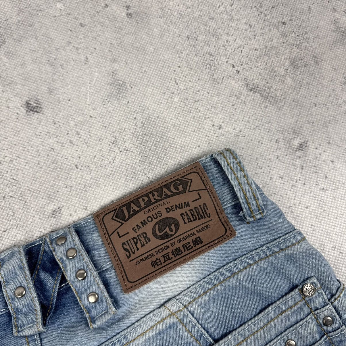 Japanese Brand J Rag Straight Patchwork Multipocket Y2K Denim Jeans Size US 29 - 9 Thumbnail