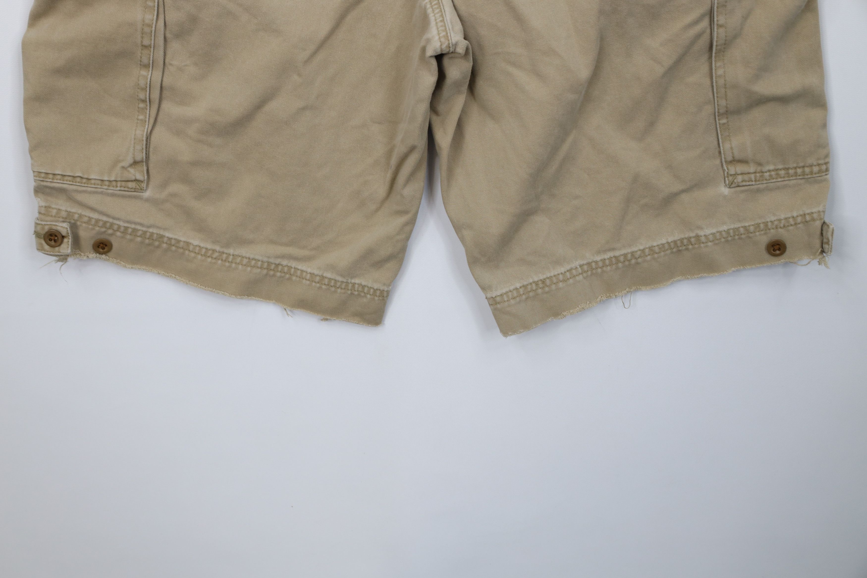 Abercrombie & Fitch Vintage Abercrombie & Fitch Heavyweight Cargo Shorts Brown Size US 32 / EU 48 - 12 Thumbnail