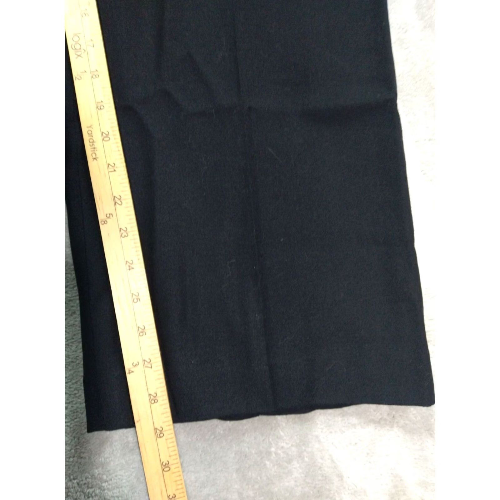Talbots Talbots Dress Pants Women 16 Petite Black Wool Stretch Wide Leg High Rise Career Size 38" / US 16 / IT 52 - 5 Thumbnail