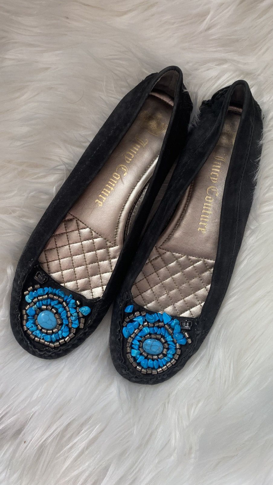 Juicy Couture Juicy Couture ballerinas with blue stones Size US 8.5 / IT 38.5 - 3 Thumbnail