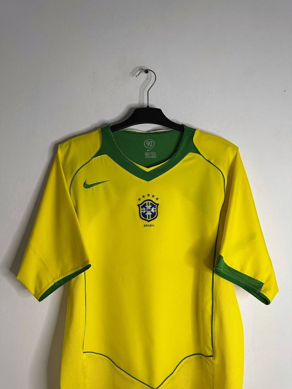 Nike Nike Brazil National Team 90 Soccer Jersey Yellow Vintage Size US L / EU 52-54 / 3 - 2 Thumbnail
