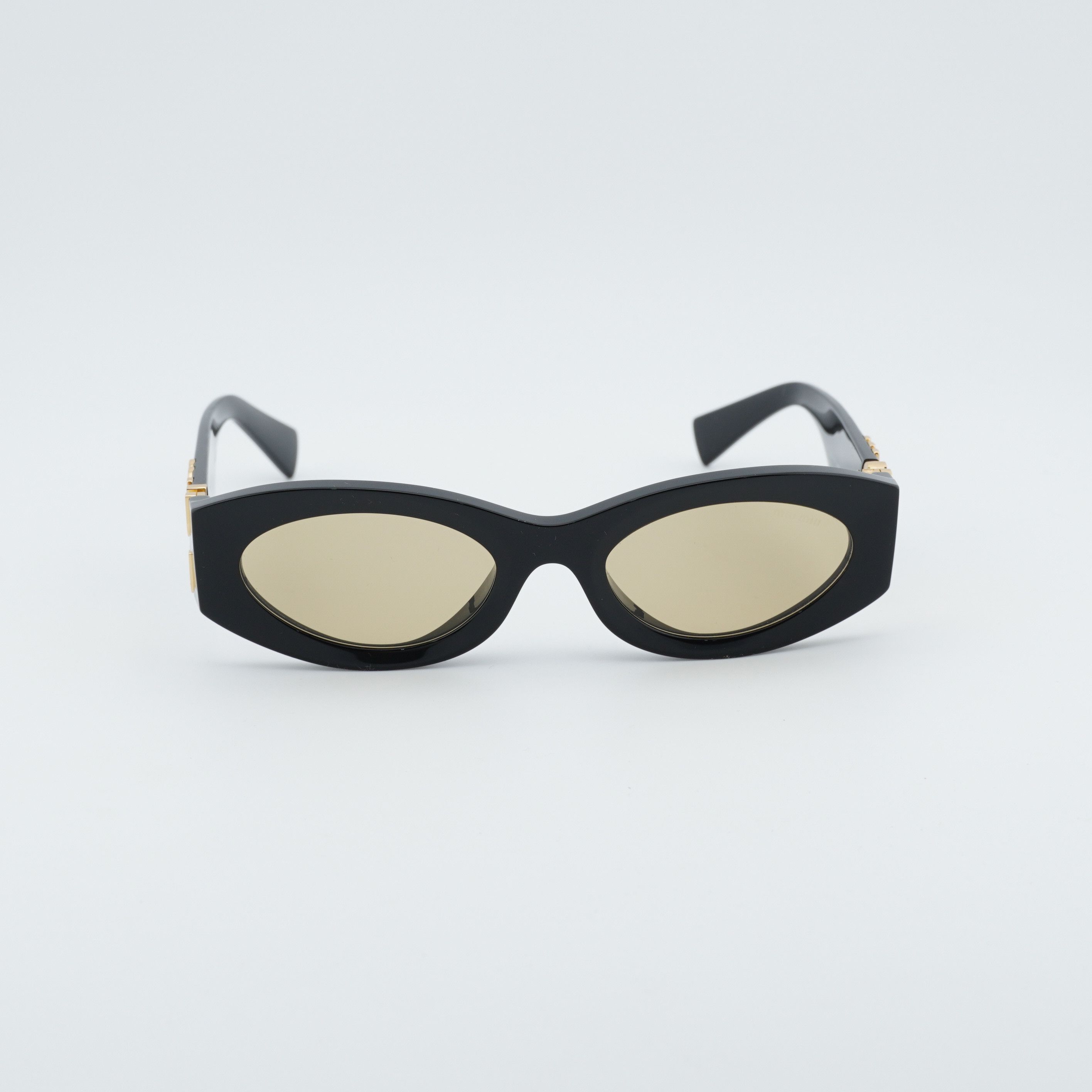 Miu Miu Miu Miu MU11WS 16K10R Women Sunglasses Black Oval Frame Size ONE SIZE - 7 Thumbnail