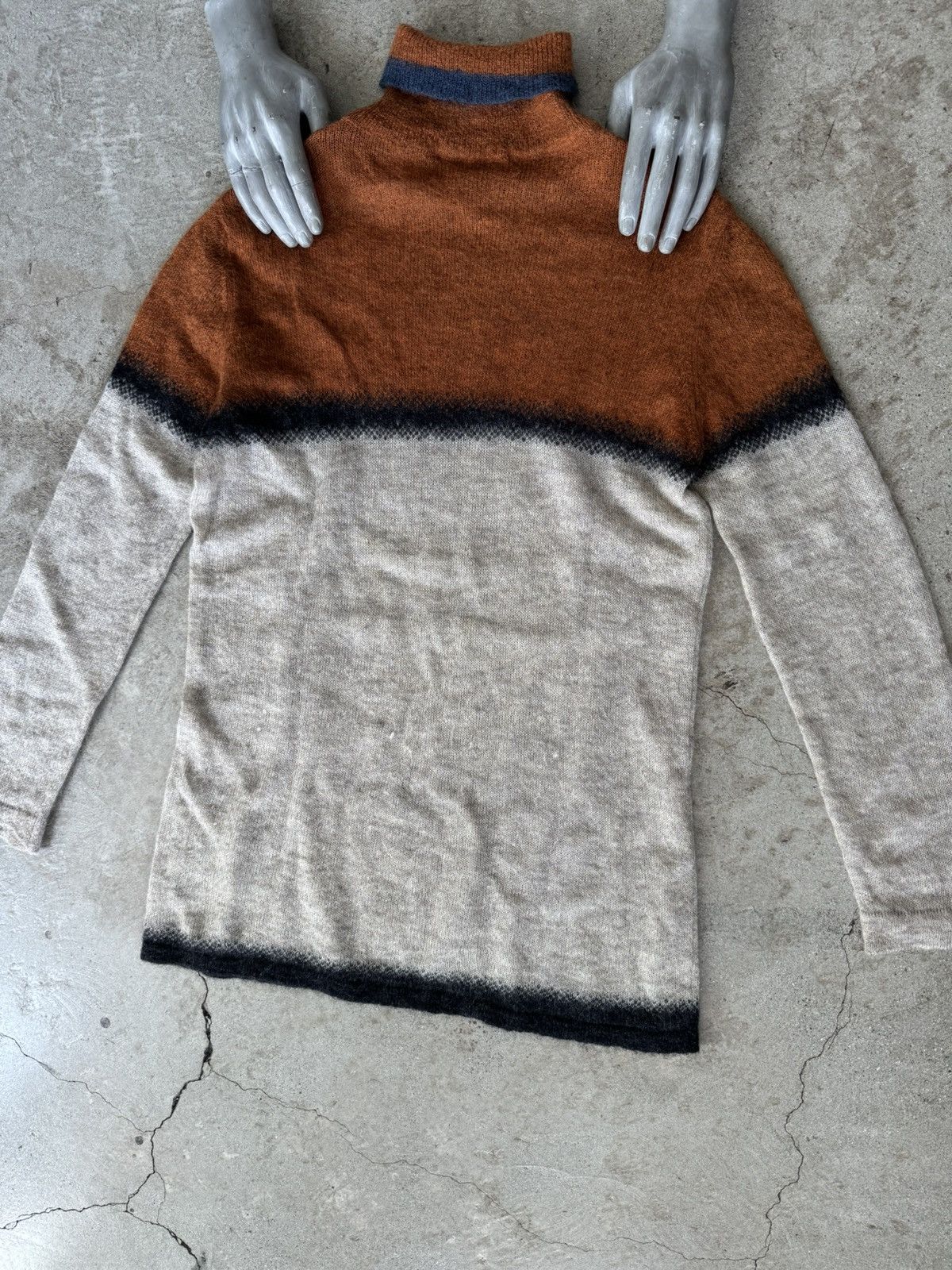ARCHIVE AW 08 RAF SIMONS RUNWAY ROTHKO MOHAIR KNIT SWEATER