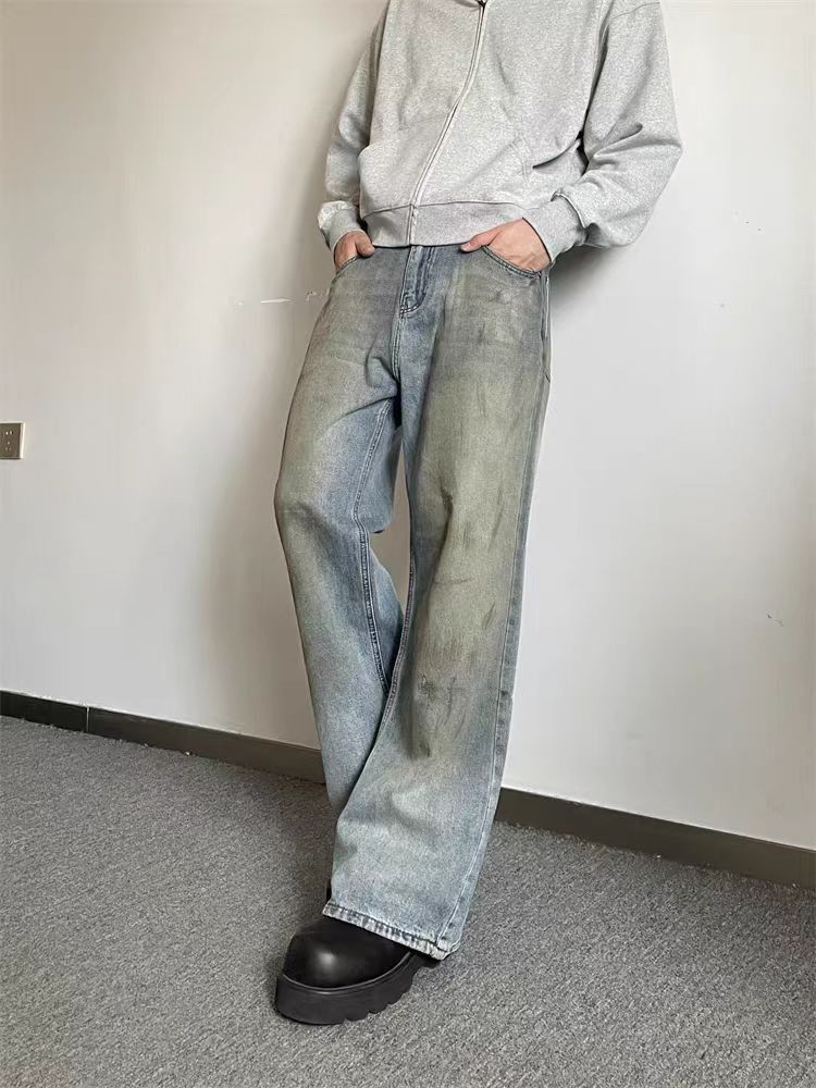 Japanese Brand × Jean Vintage Dirty Dye Micro Flare Wide Leg Jeans Size US 32 / EU 48 - 5 Thumbnail