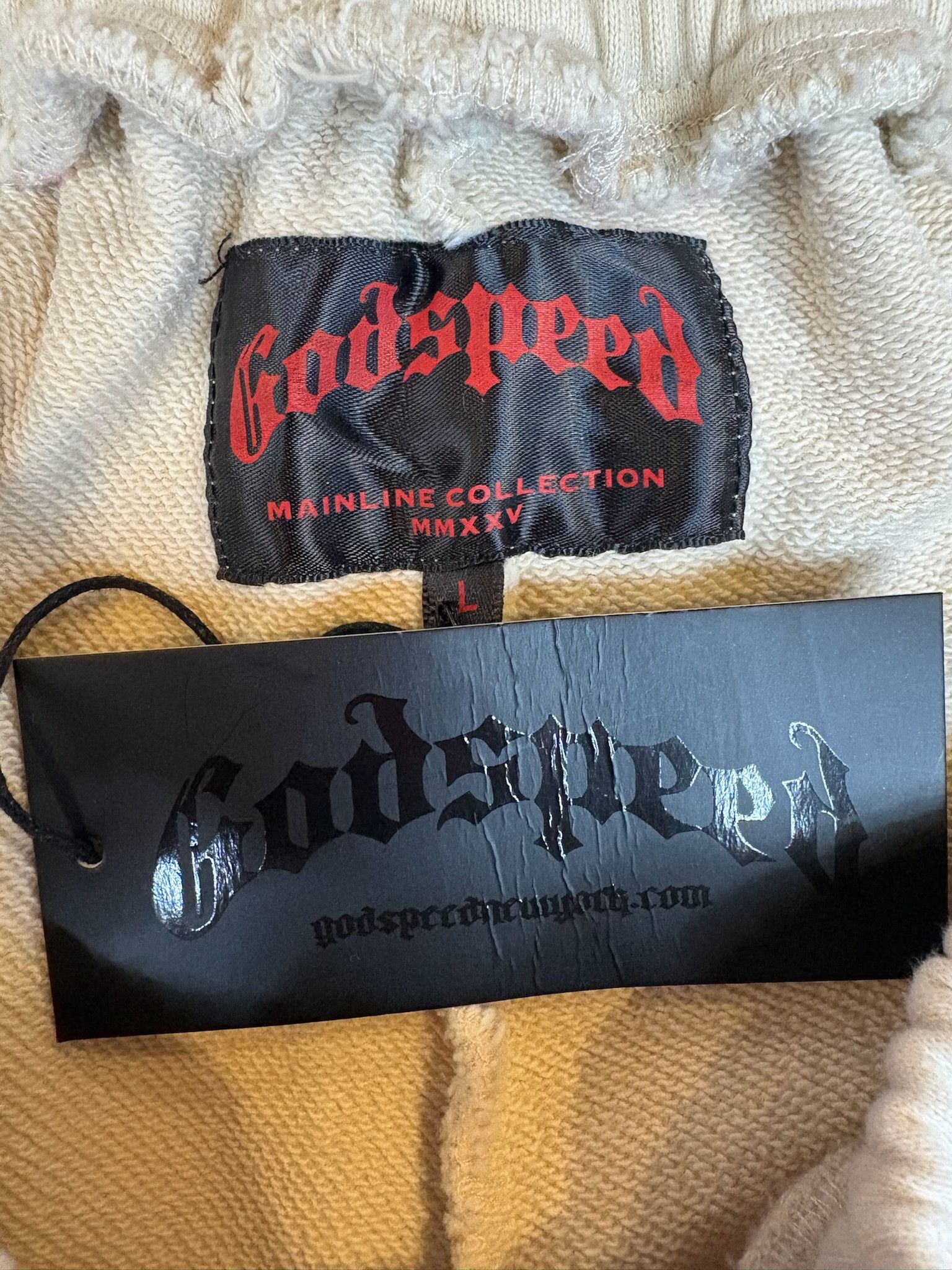 Godspeed Godspeed "CourtSide" Shorts (Bone) Size US 32 / EU 48 - 4 Thumbnail