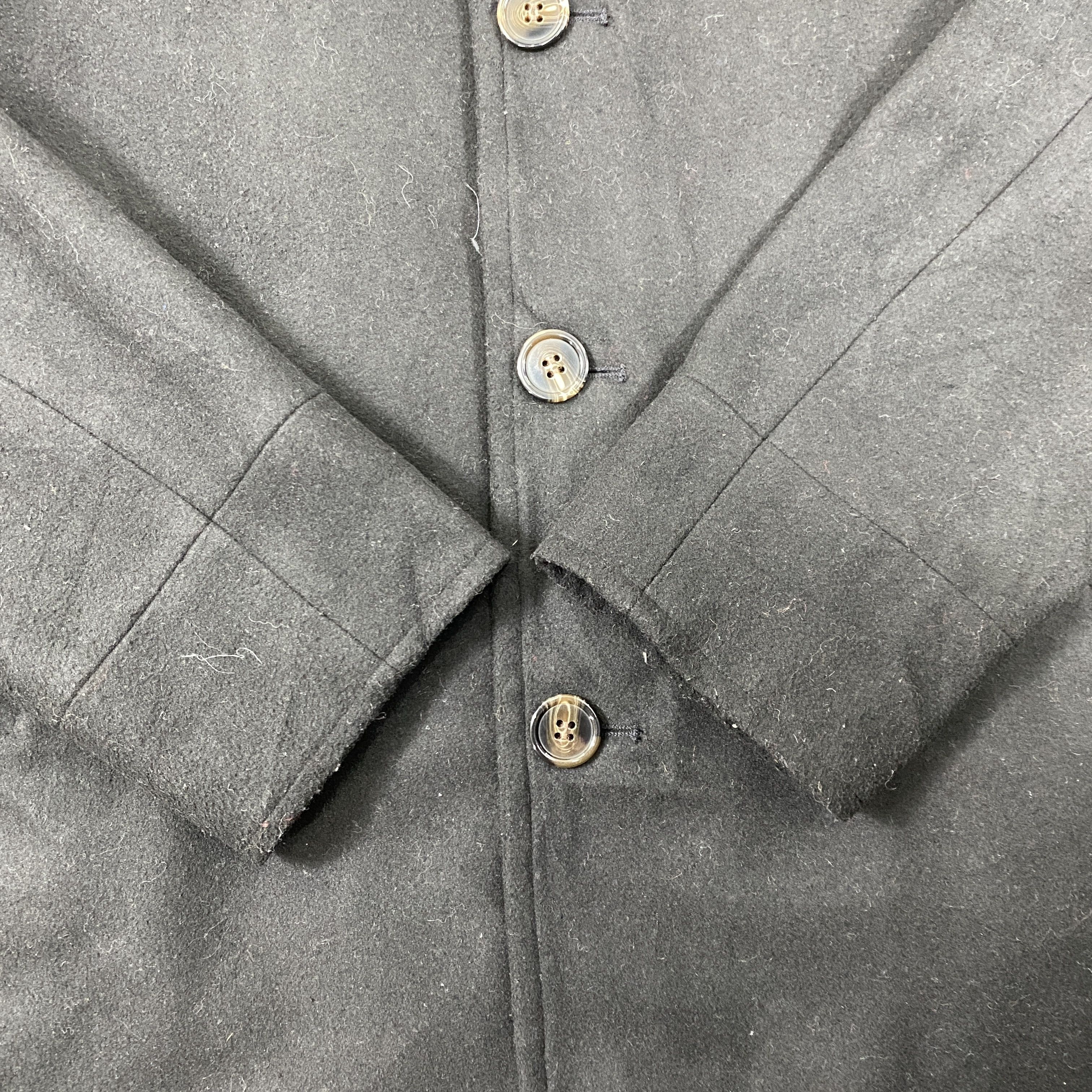 Japanese Brand Kansai Jeans Black Wool Coat Jacket -J184 Size US S / EU 44-46 / 1 - 7 Thumbnail
