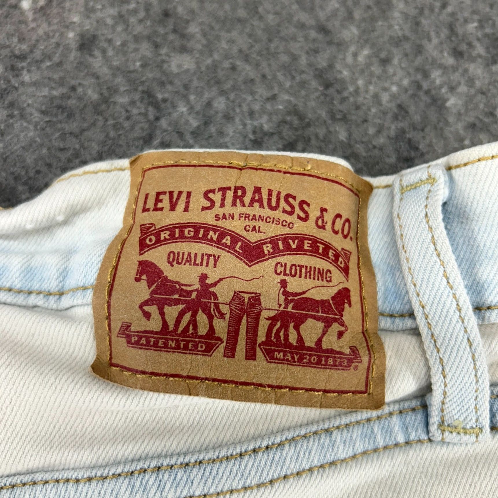Levi's Levi's Jeans 31x27 Blue Light Wash Distressed 501 Ribcage Ankle Womens Regular Cotton Lyosil Versatile 80s 90s Retro Size 24" / US 00 / IT 34 - 3 Thumbnail