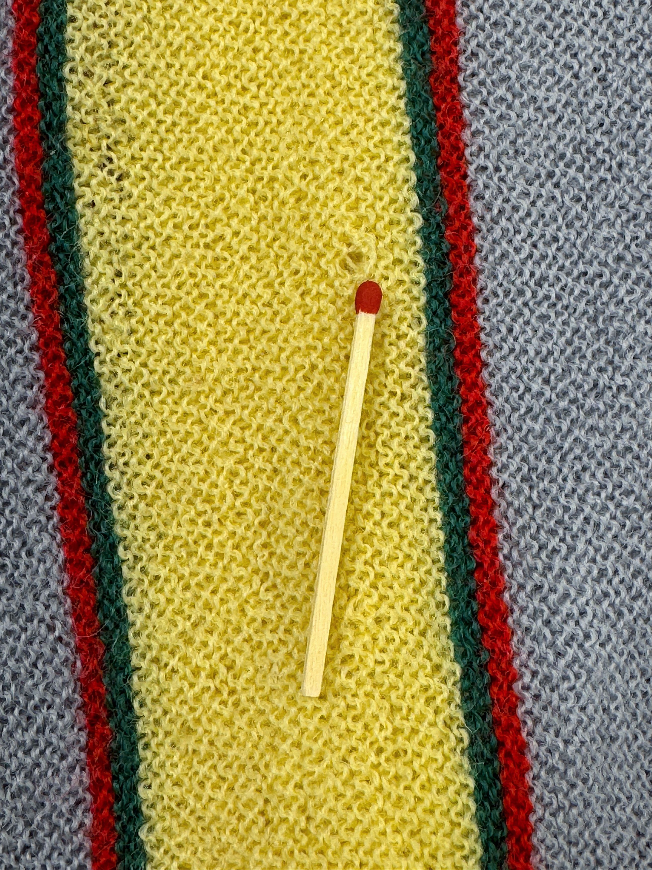 Lacoste Vintage Chemise Lacoste Sweater V-Neck Wool Striped Size US L / EU 52-54 / 3 - 9 Thumbnail