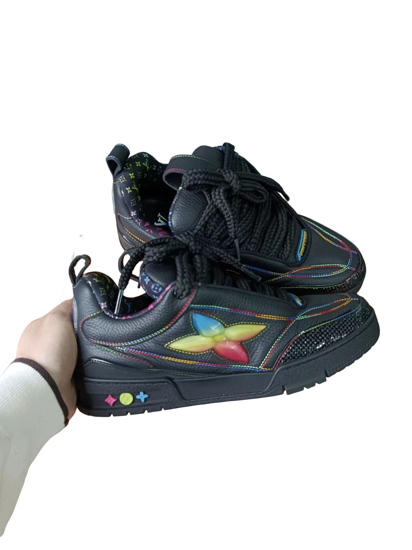 Louis Vuitton Louis Vuitton Rainbow Stitching Skate Sneakers Size 7.5 Size US 8.5 / EU 41-42 - 1 Thumbnail