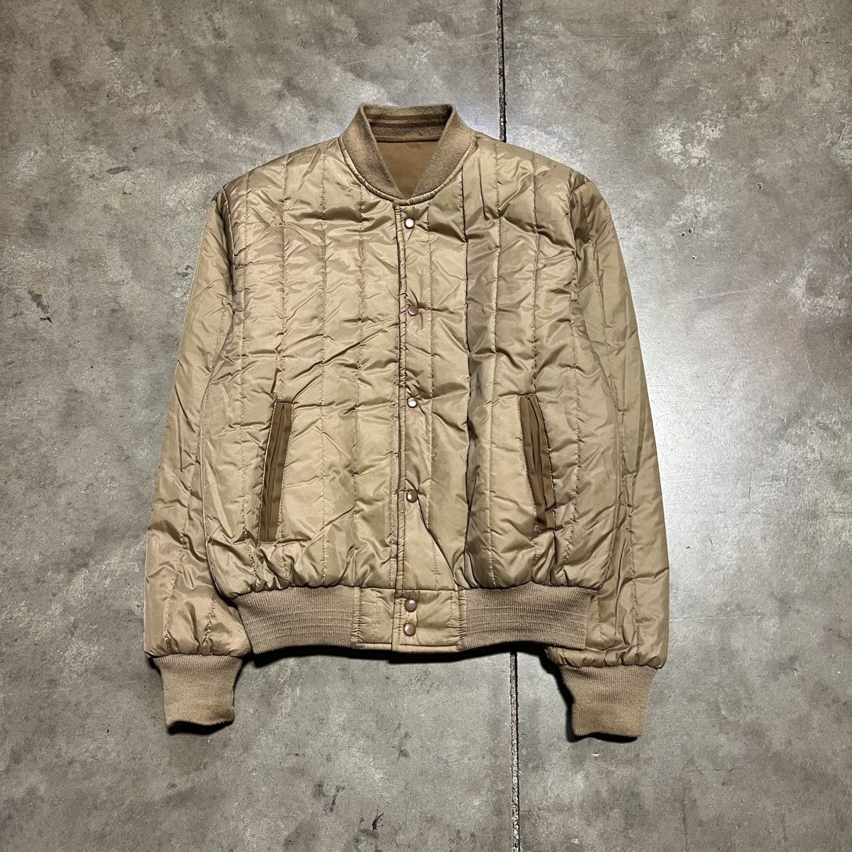 Eddie Bauer Vintage 90s Quilted Puffer Jacket Bomber Reversible Eddie Size US L / EU 52-54 / 3 - 1 Thumbnail