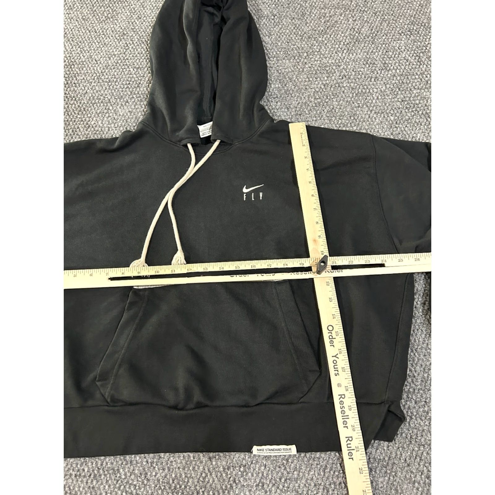 Nike Nike Hoodie Womens L Black Dri-FIT Pullover Logo Athletic Casual Hooded Pullover Long Sleeve Size L / US 10 / IT 46 - 5 Thumbnail