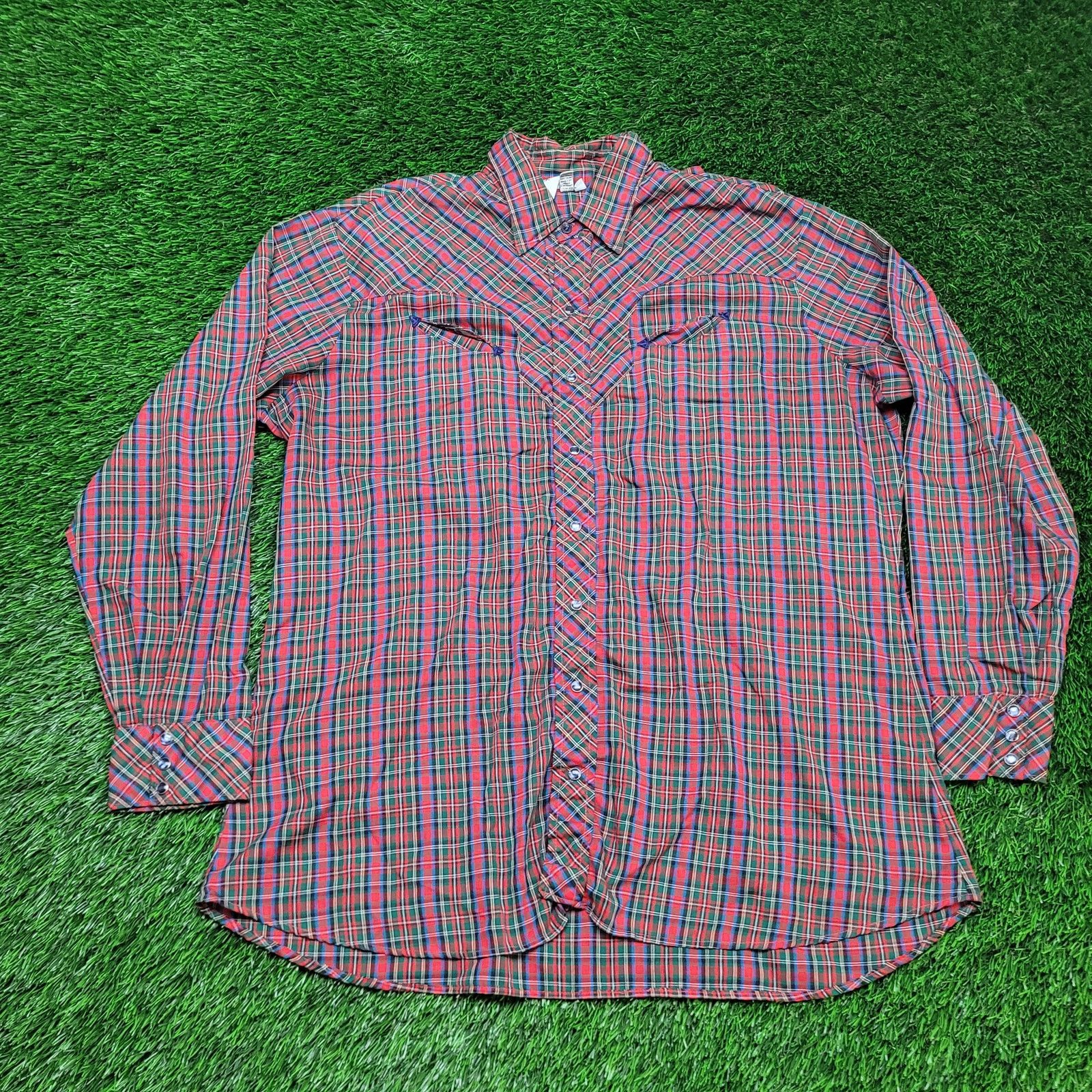 Spire VTG 80s Spire Pearl Snap Western Shirt 2XT Big & Tall USA Size US XXL / EU 58 / 5 - 1 Thumbnail