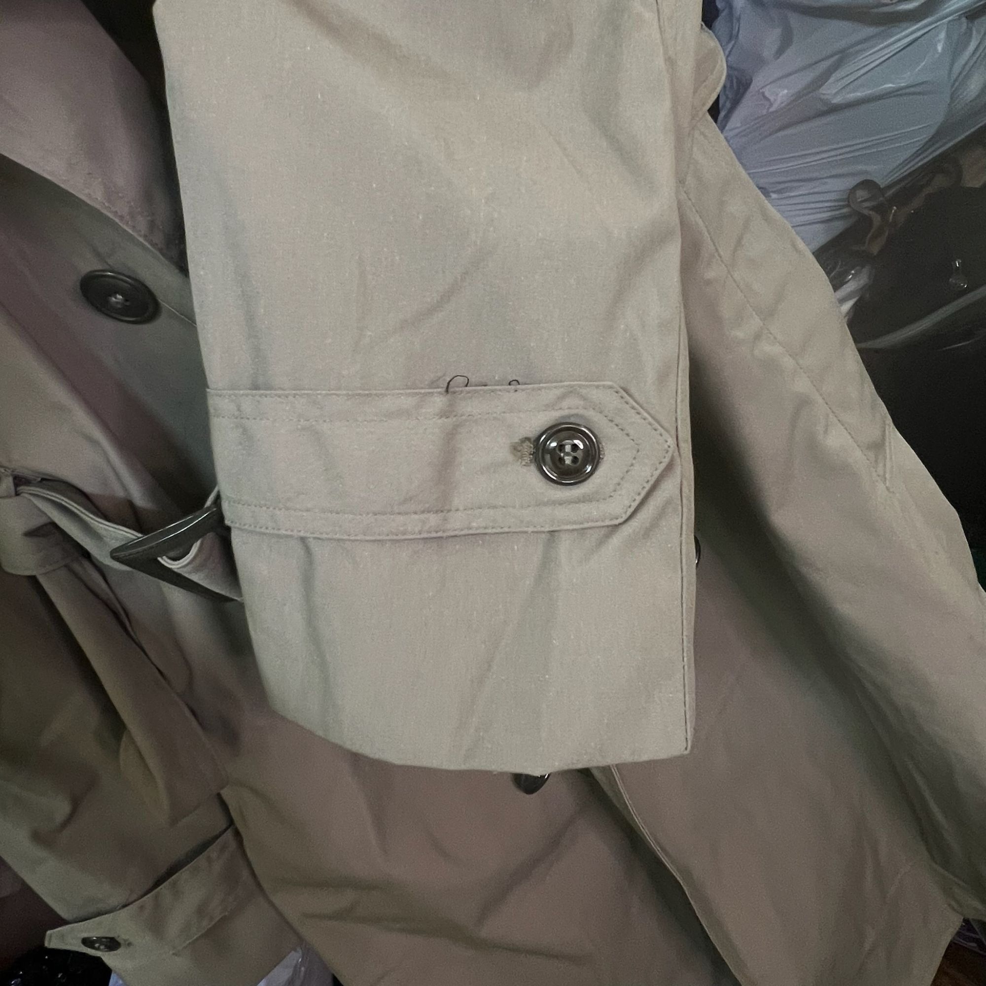 Other DSCP Khaki Double-Breasted Trench Coat With Belted Waist & E Size M / US 6-8 / IT 42-44 - 7 Thumbnail