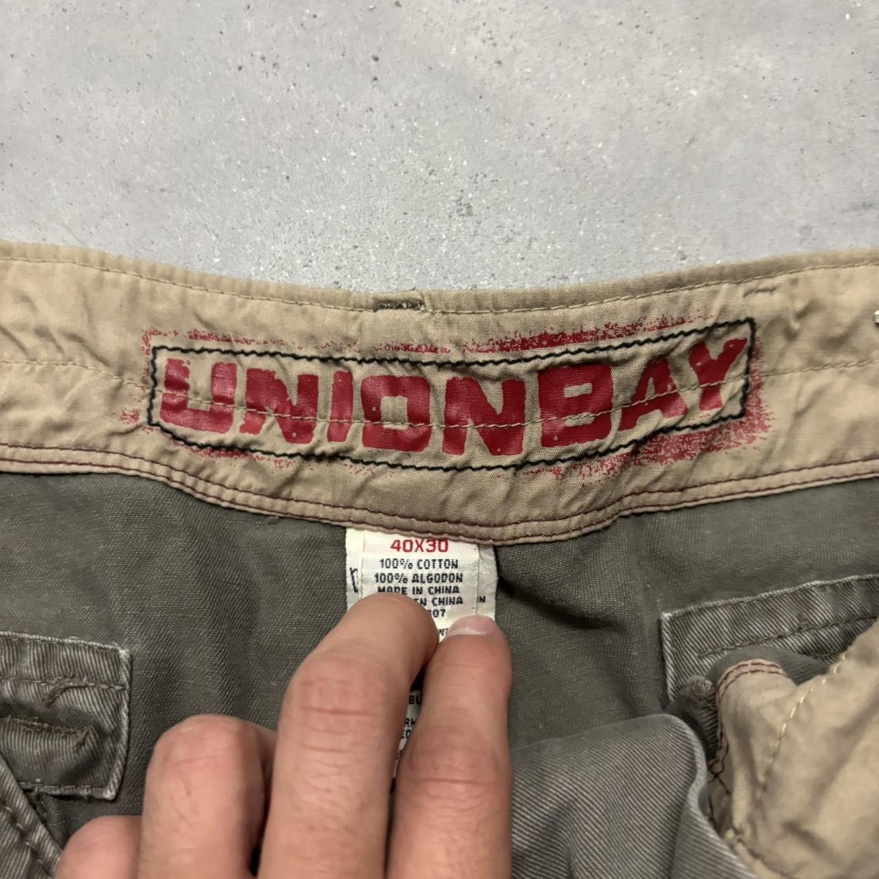Japanese Brand × Vintage Crazy Vintage Y2K/2000s Baggy Khaki Green Streetwear Skater Cargo Pants! Size US 40 / EU 56 - 7 Thumbnail