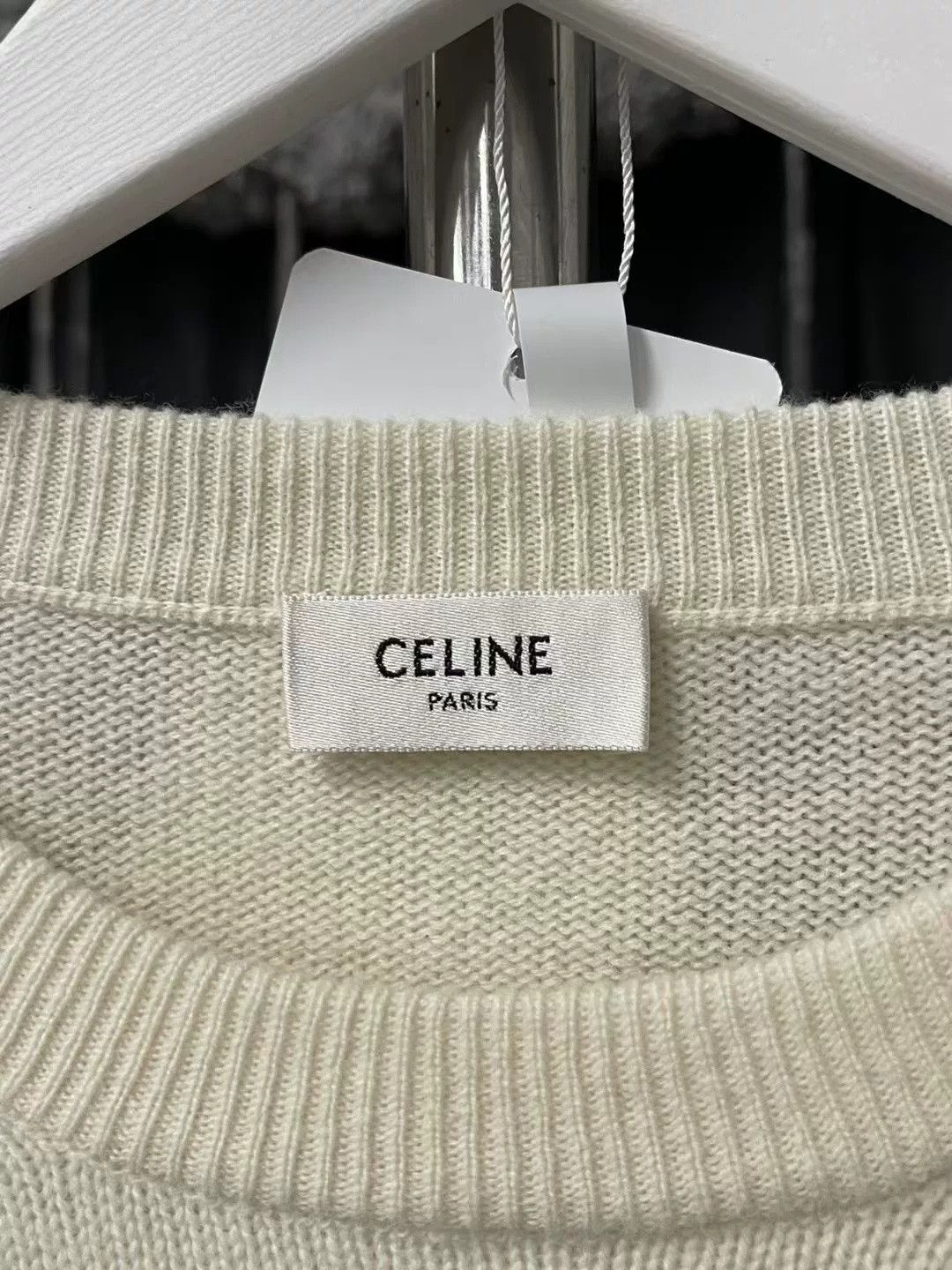 Celine Celine Embroidered Letter Logo Sweater Size US M / EU 48-50 / 2 - 4 Thumbnail