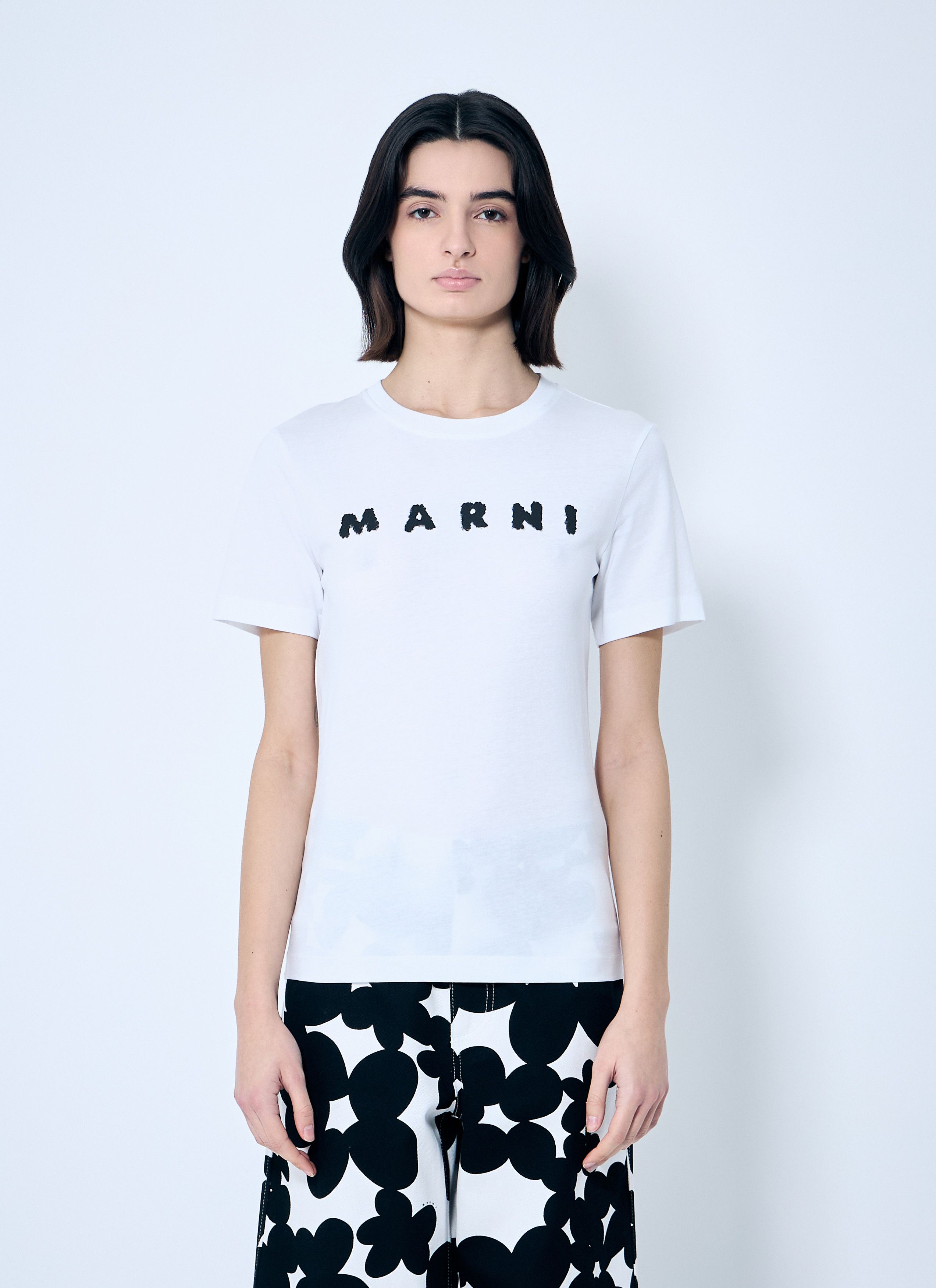 Marni Logo Motif T-Shirt Size M / US 6-8 / IT 42-44 - 1 Thumbnail