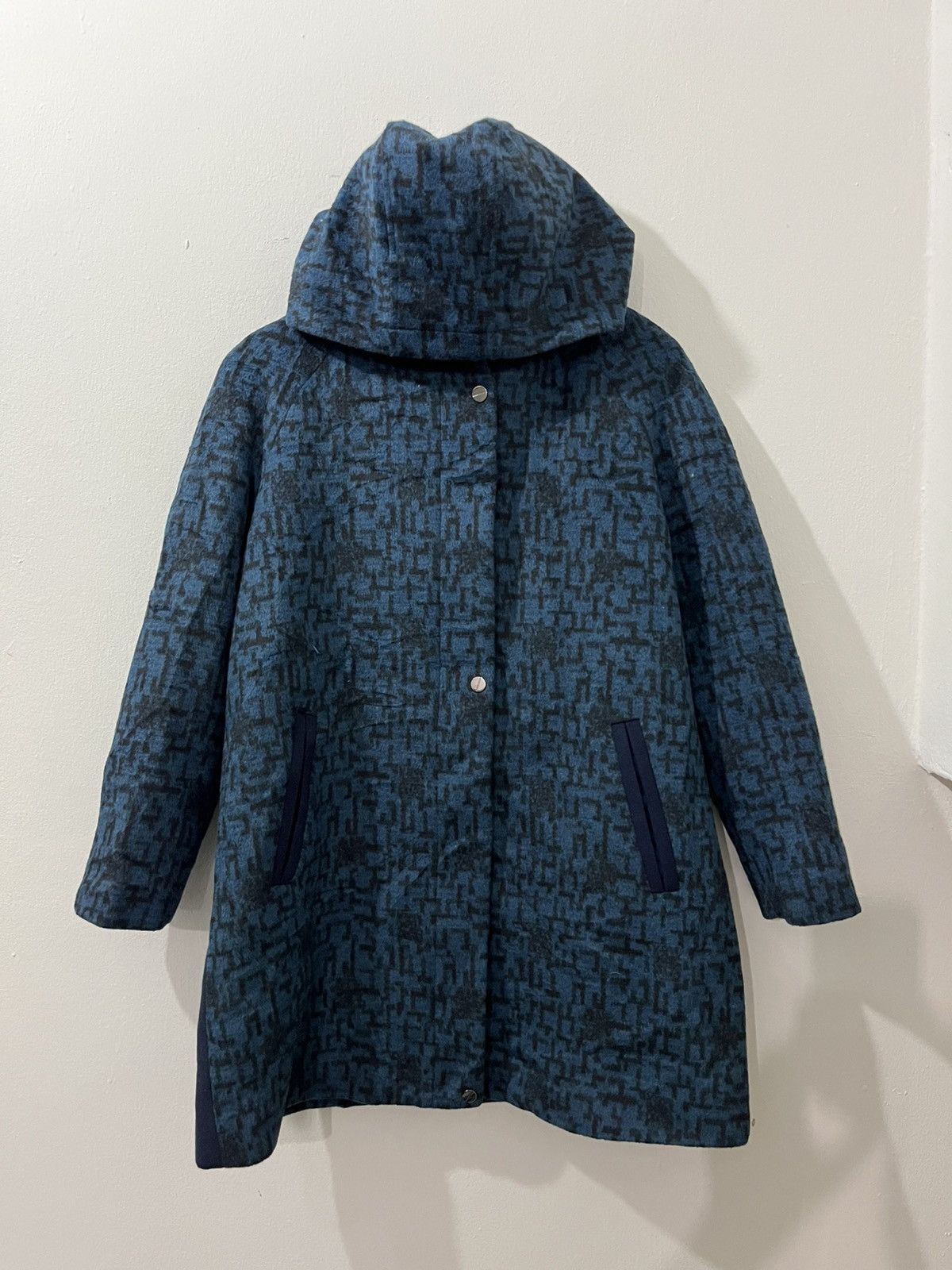 Japanese Brand 💥Rare💥 The East Shop WOOL Fullprinted Monogram Long Coats Size M / US 6-8 / IT 42-44 - 1 Thumbnail