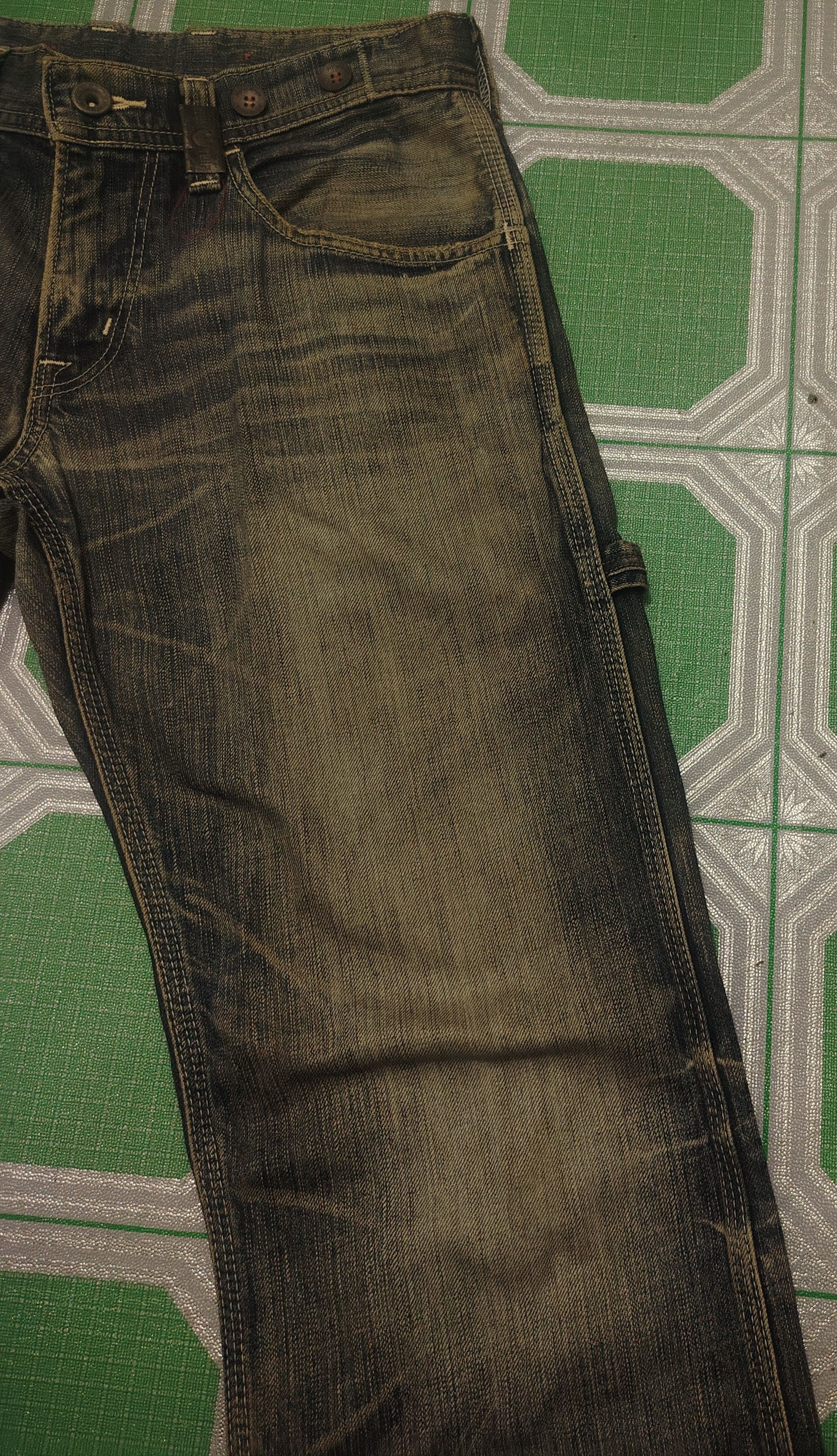 Edwin Japan Edwin Blue Trip Distressed Thrashed Jeans Buckle Back Size US 30 / EU 46 - 10 Thumbnail