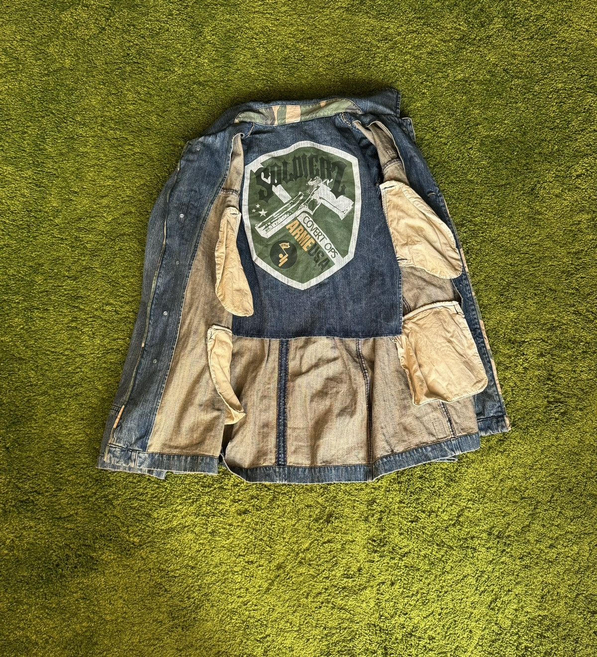 Vintage 🇺🇸 Arme Welcome to the hood Y2K vintage denim coat jacket Size US XL / EU 56 / 4 - 2 Thumbnail