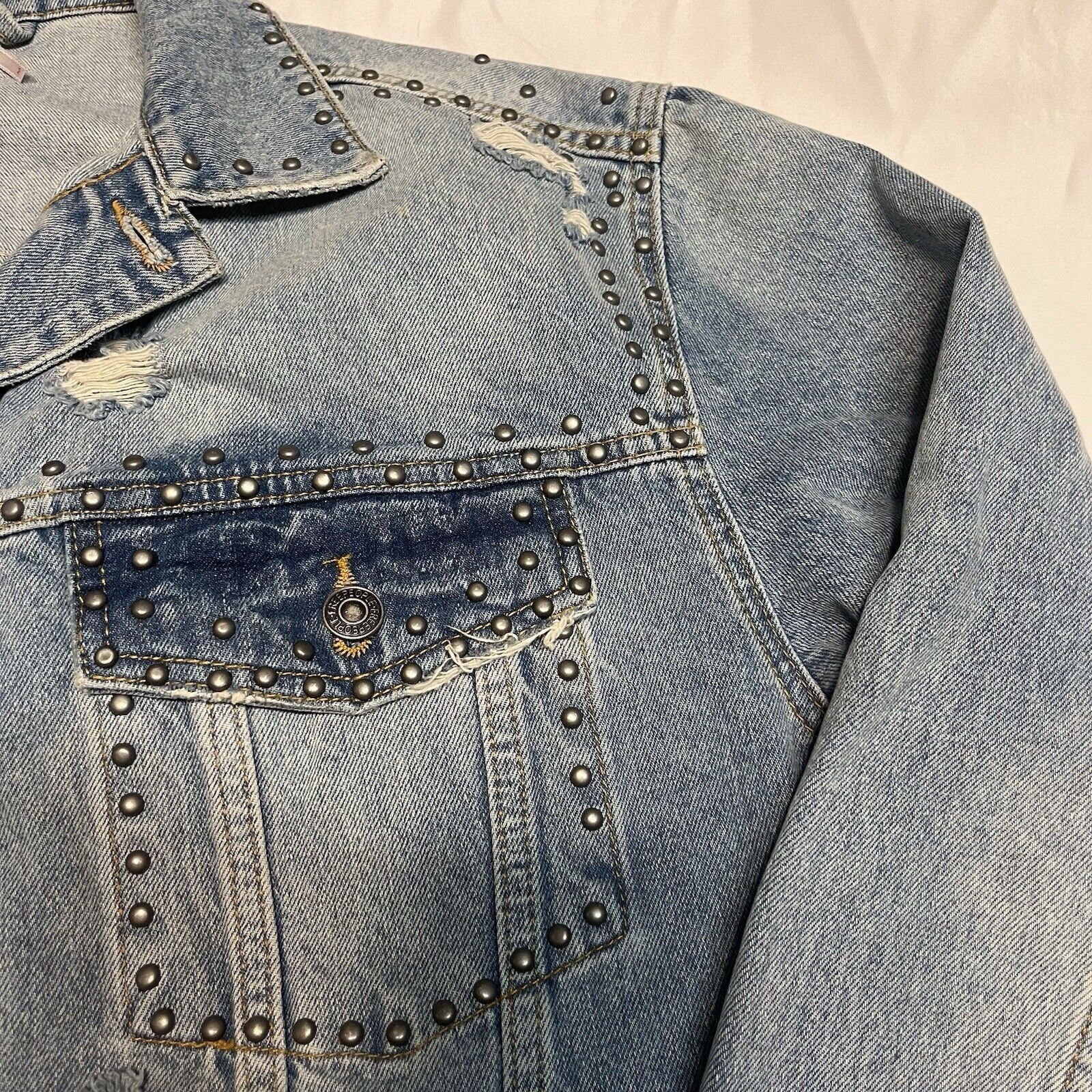 Free People Free People Denim Trucker Jacket Size M / US 6-8 / IT 42-44 - 5 Thumbnail
