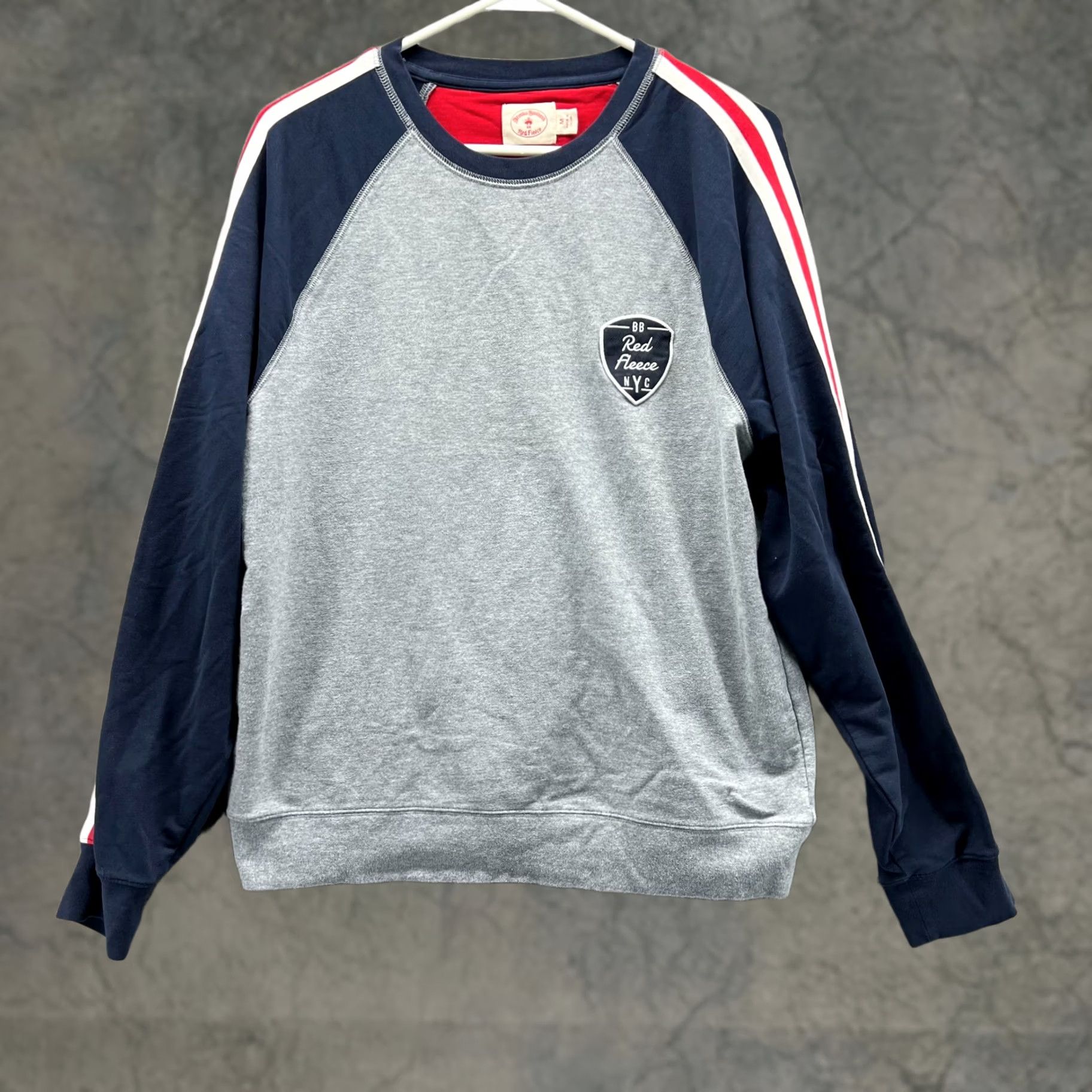 Brooks Brothers VINTAGE Brooks Brothers Sweater Men Medium NYC Gray Pullover Crewneck Fleece Vtg Red Logo Blue All Seasons Mens Size US M / EU 48-50 / 2 - 1 Thumbnail
