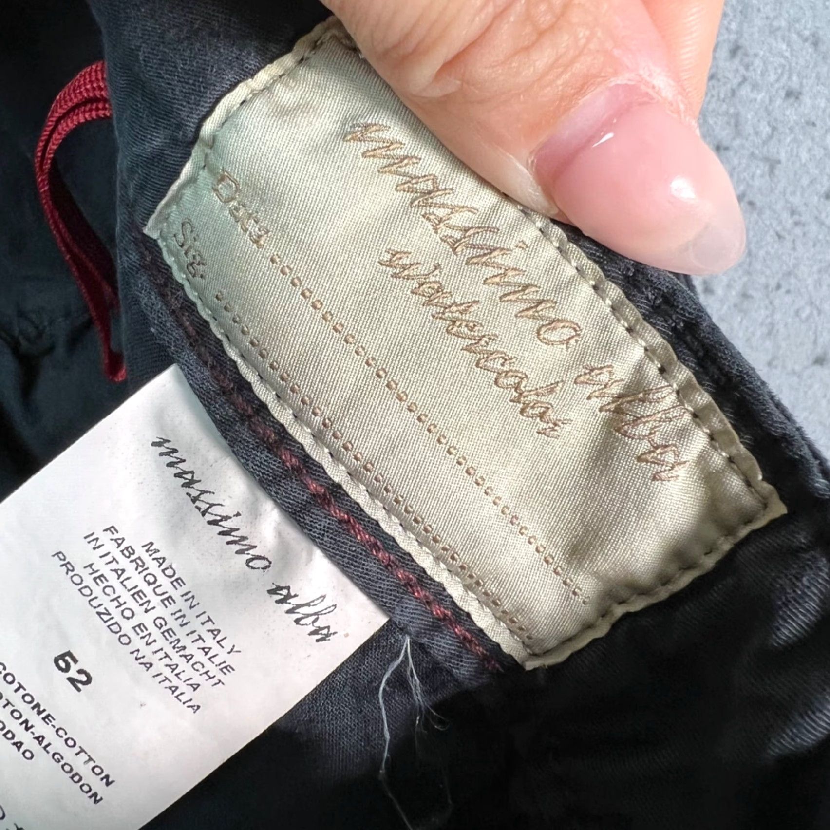 Massimo Alba Massimo Alba Mens Pants Dress Trousers Corduroy Gray 52 Regular Inseam 27 in Front Flat Front Vintage No Charcoal Gray Pockets Fall Mens Dress Pants Size 38" / US 16 / IT 52 - 4 Thumbnail