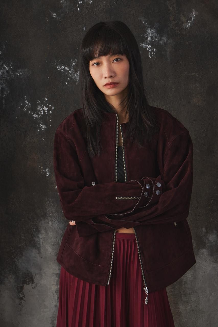 ROCKSTEADY ROCKSTEADY Burgundy Suede Zip-Up Jacket Size US M / EU 48-50 / 2 - 1 Thumbnail