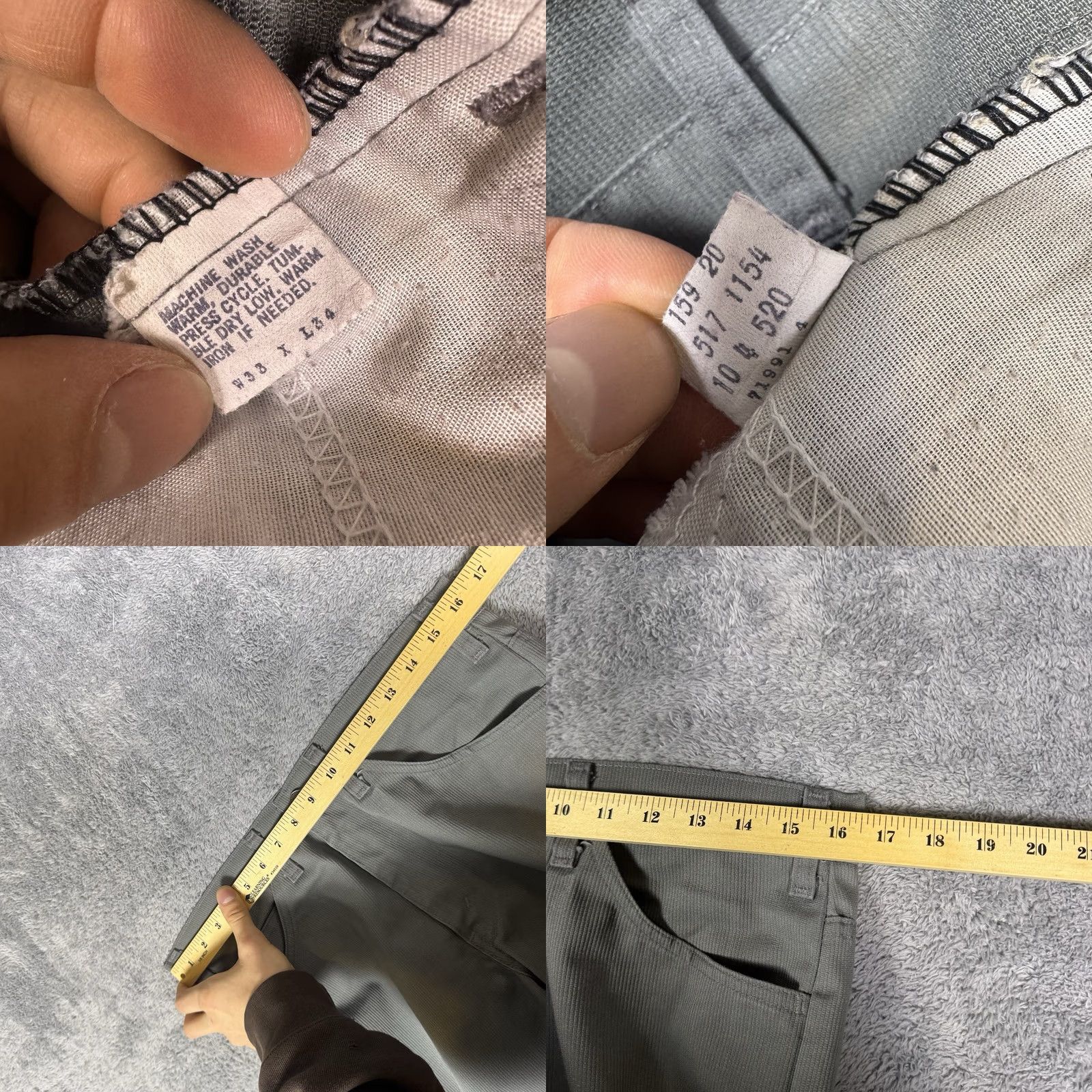 Levi's VINTAGE Levi's 517 Pants Mens 33x33 Corduroy Talon STA-PREST Rockabilly 1991 Size US 33 - 8 Thumbnail