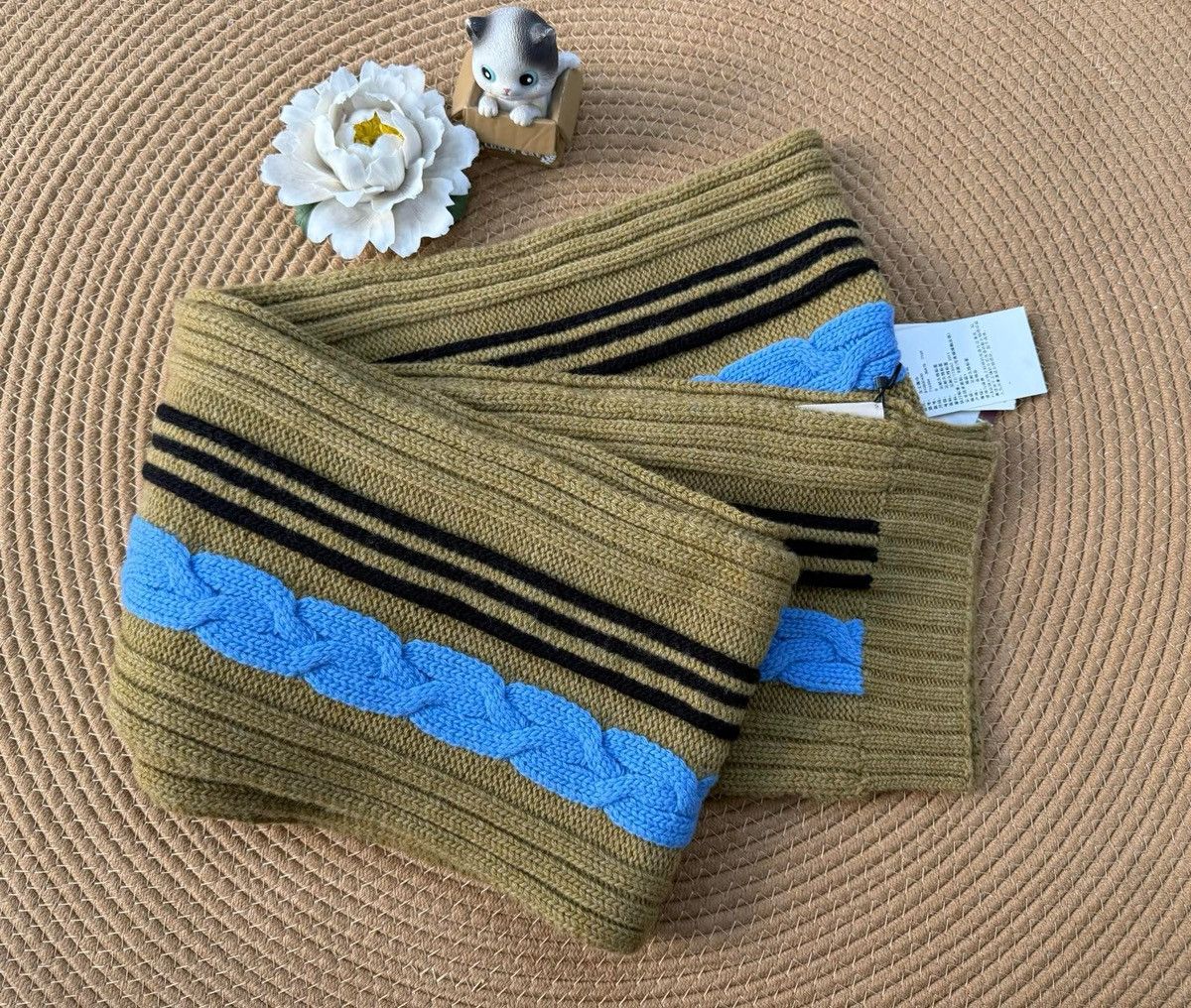 Adidas × Gucci Gucci x Adidas Wool Striped Scarf Size ONE SIZE - 1 Thumbnail