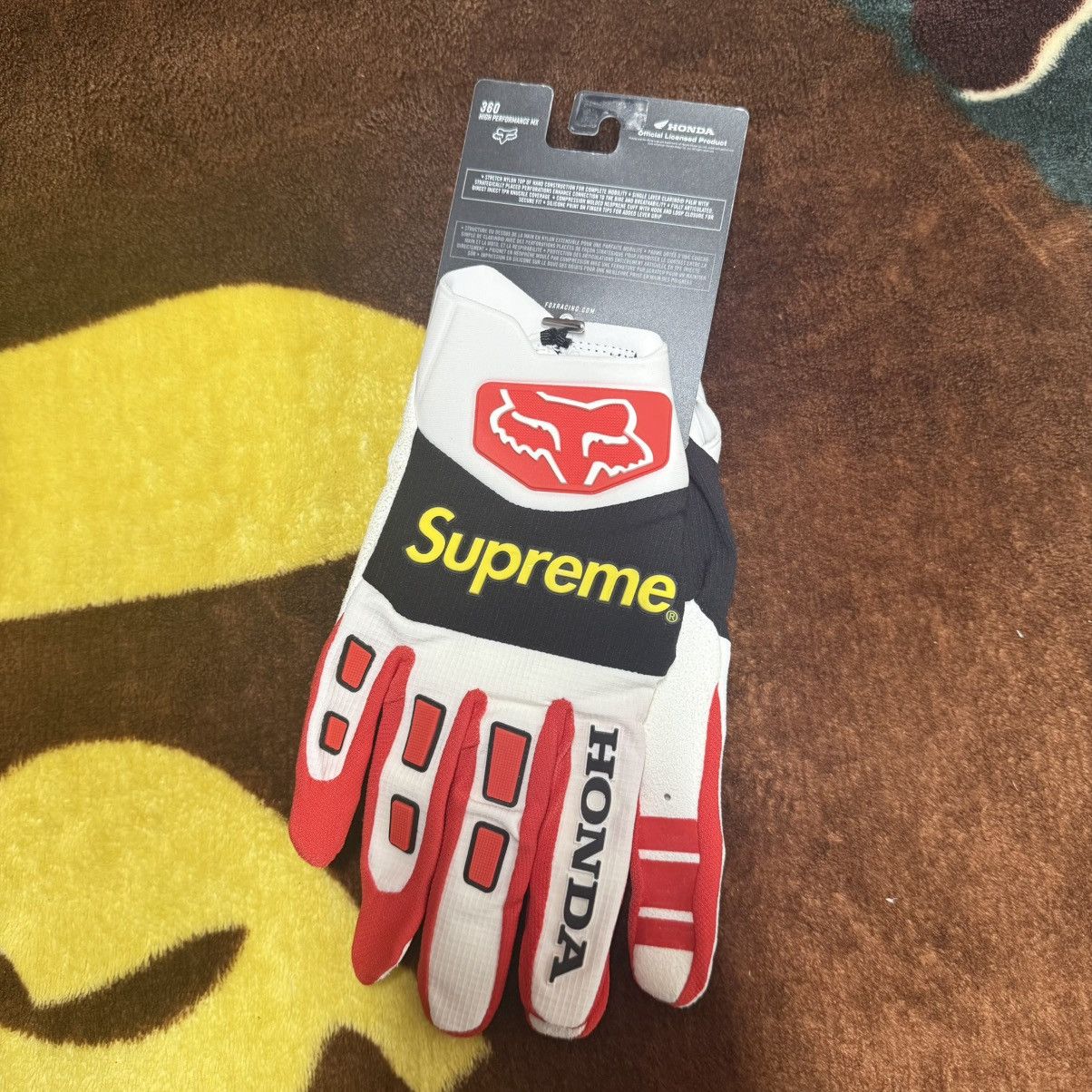 Fox Racing × Honda × Supreme Supreme Honda Fox Racing Gloves (F/W19) Size ONE SIZE - 2 Thumbnail